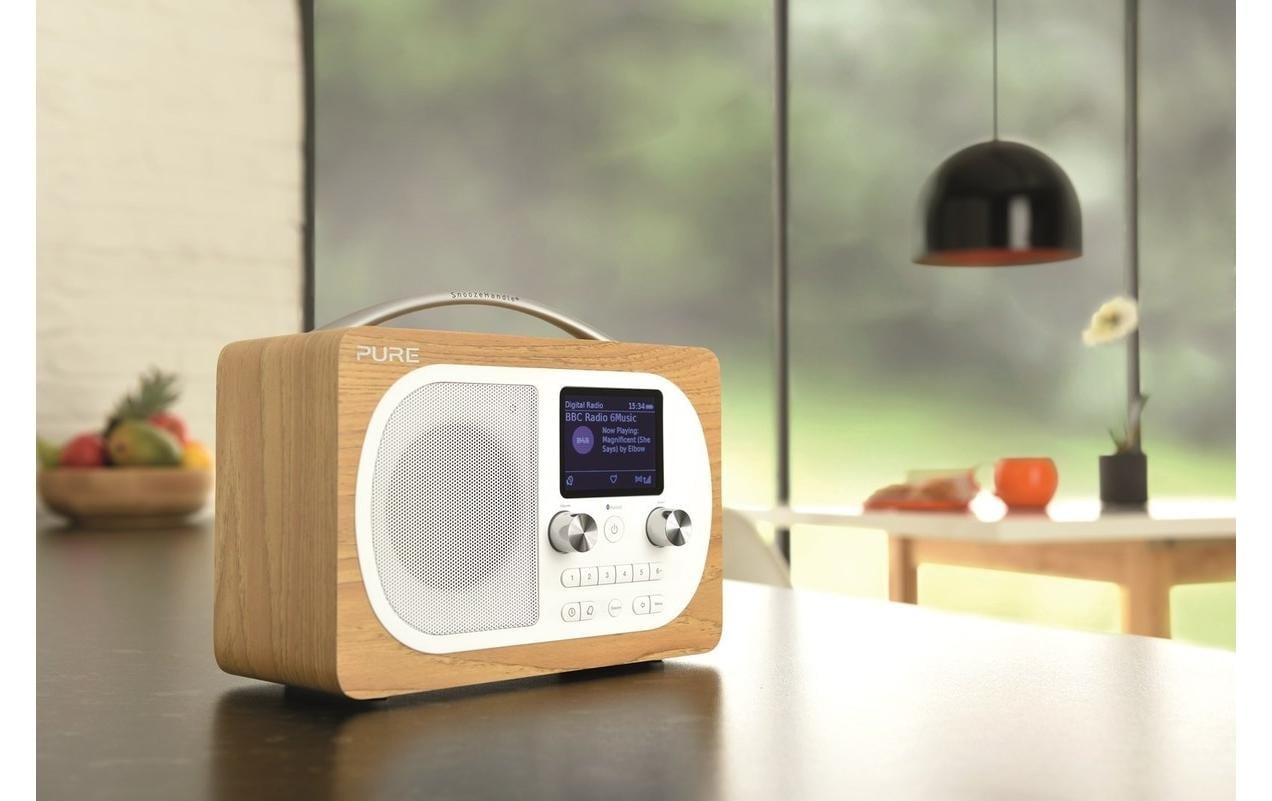 Pure Internet-Radio »Evoke H4 BT Eiche«, (Bluetooth FM-Tuner-Digitalradio (DAB+)