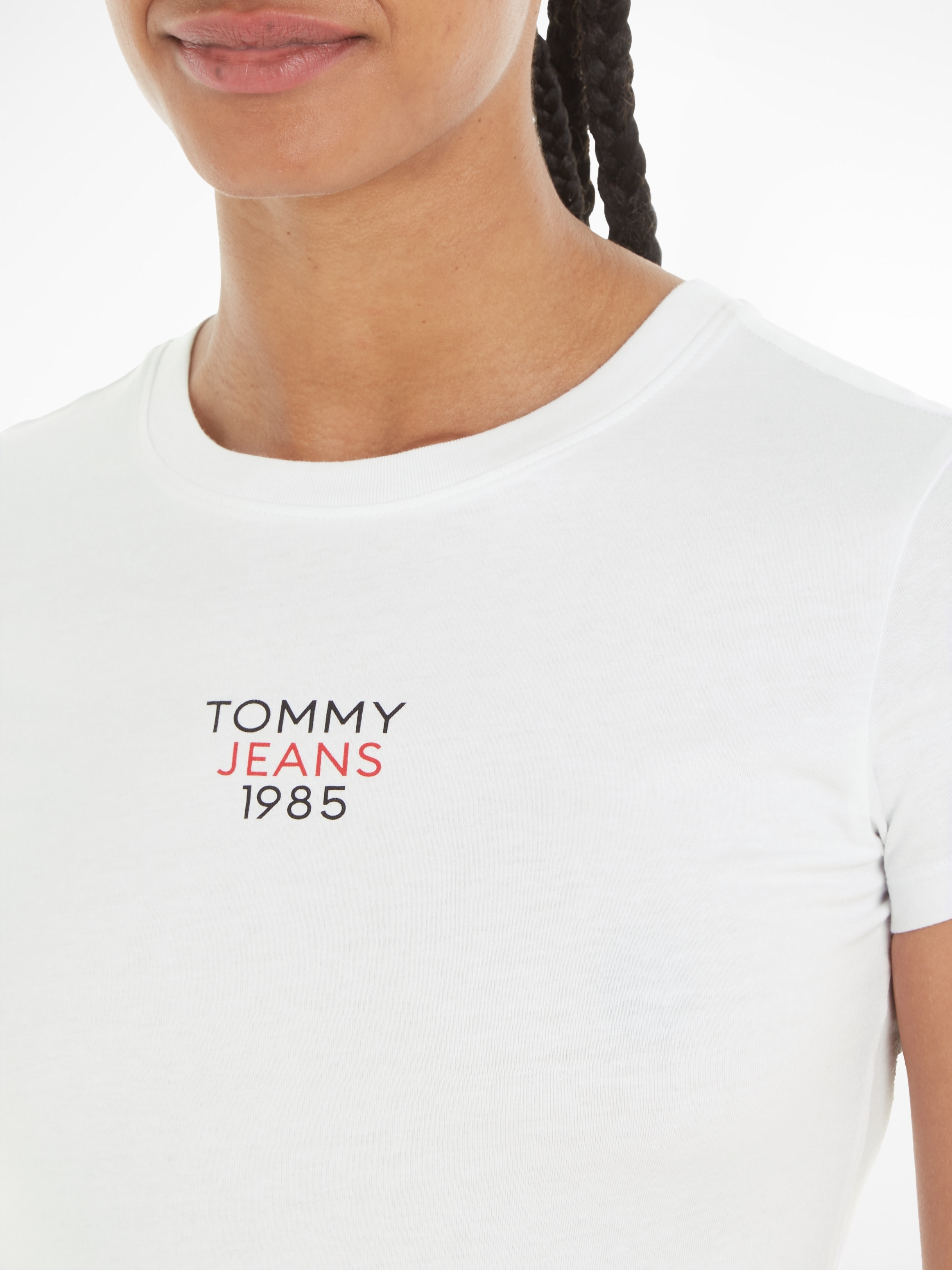 Tommy Jeans T-Shirt »Slim Essential Logo«, mit Logoschriftzug online  shoppen bei Jelmoli-Versand Schweiz