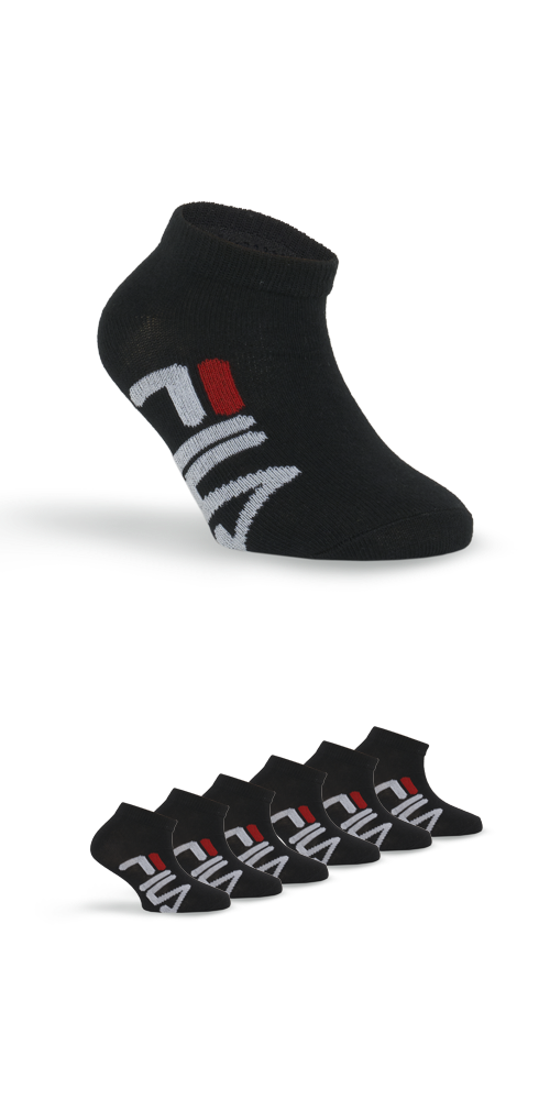 Fila Sneakersocken »JUNIOR UNISEX INVISIBLE SOCKS« 6 Paar tlg. mit Logoschriftzug seitlich