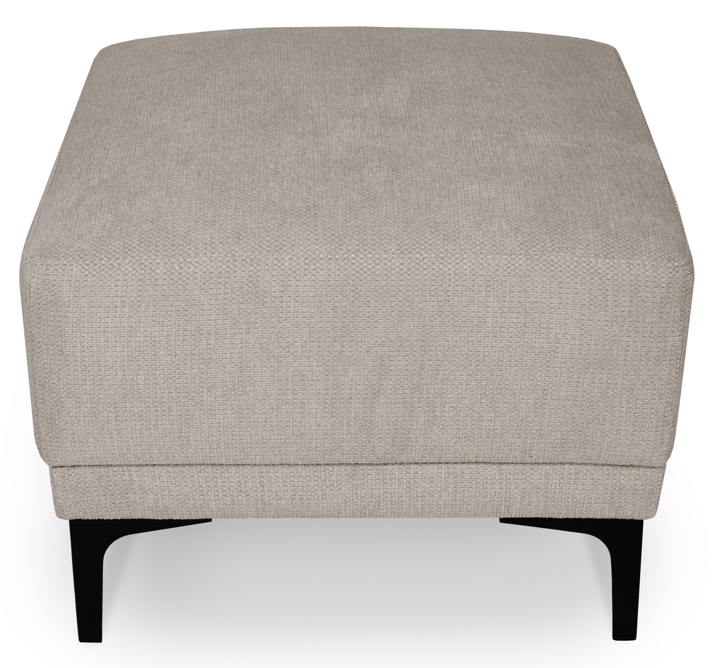 Places of Style Polsterhocker »Xander«, Breite 58 cm, Soft-Touch Chenille, schwarze Metallfüsse