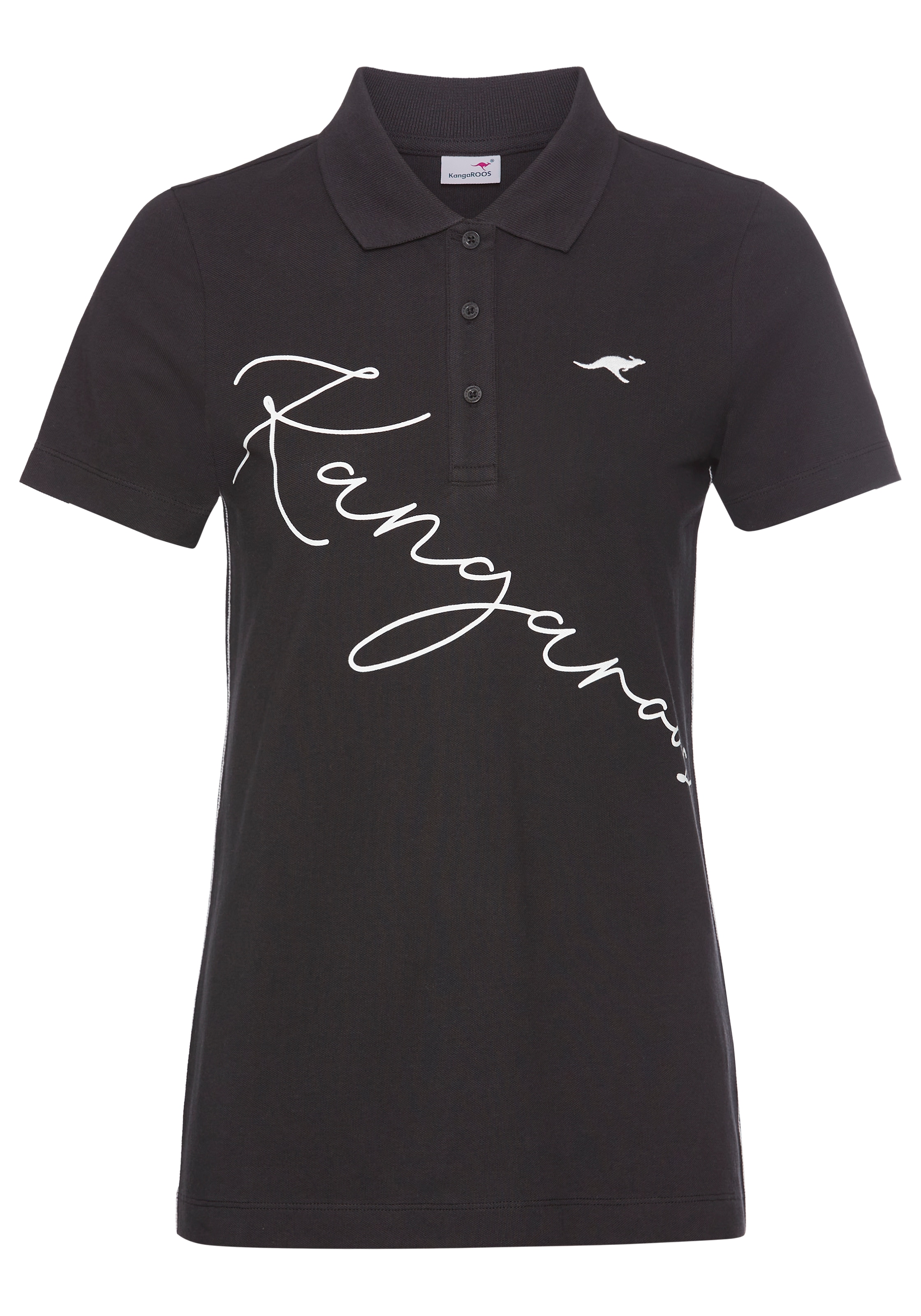 KangaROOS Poloshirt, mit grossem Logoschriftzug