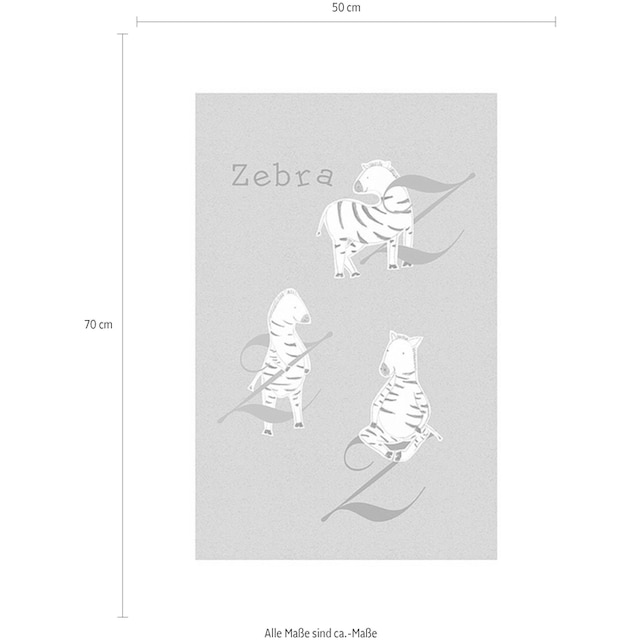 ❤ Komar Poster »ABC Animal Z«, Buchstaben, (1 St.), Kinderzimmer,  Schlafzimmer, Wohnzimmer bestellen im Jelmoli-Online Shop