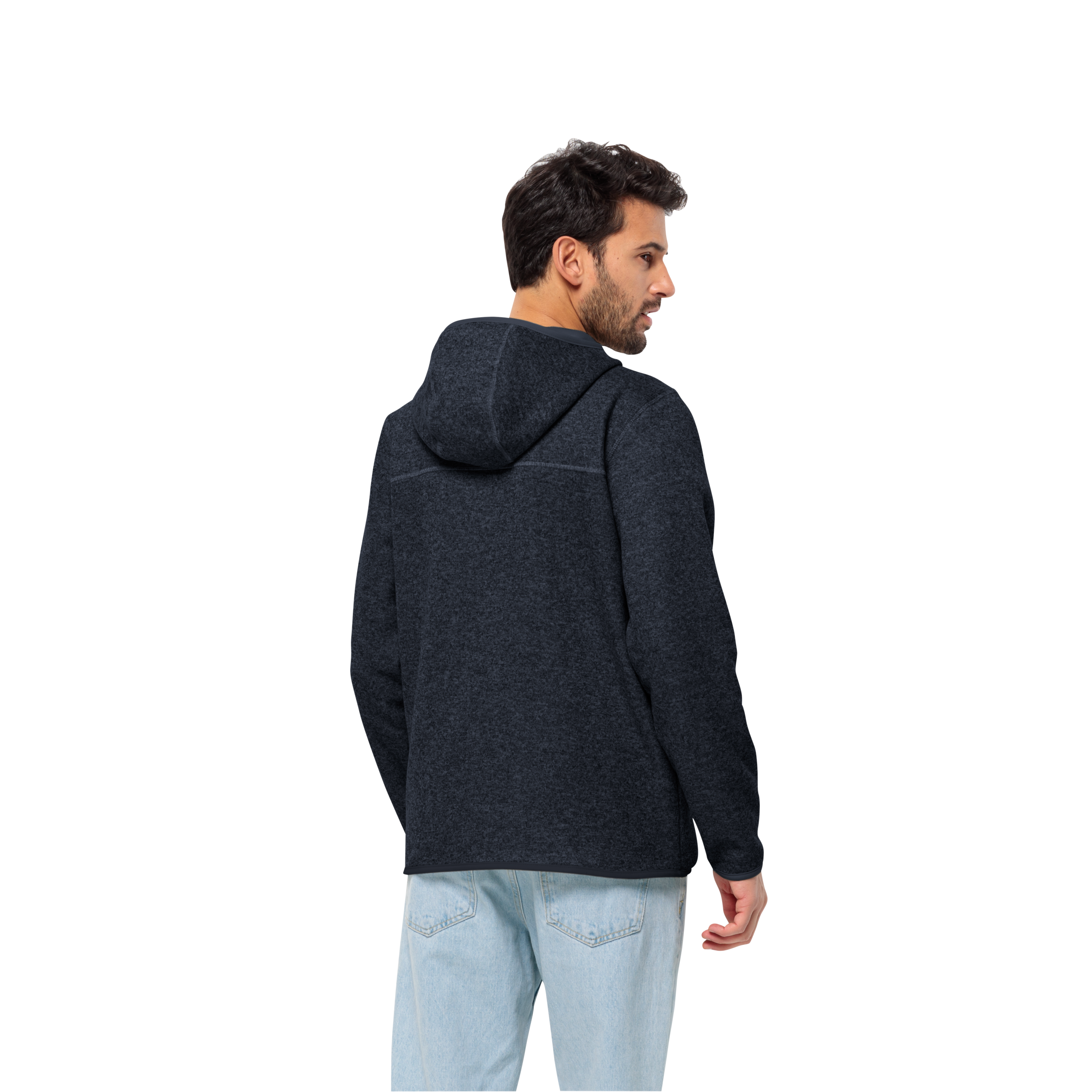Jack Wolfskin Fleecejacke »TANNENSPUR HOODED JKT M«, mit Kapuze, Wärmend, winddicht, Übergangsjacke