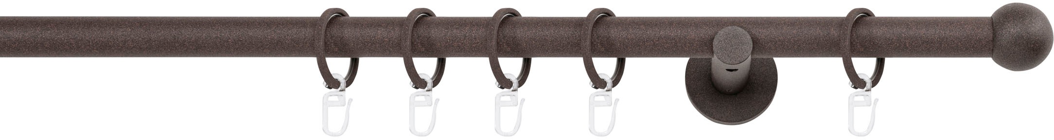 mydeco Gardinenstange »20mm Ball Wandträger 6,5 cm«, 1 läufig-läufig, Fixmass