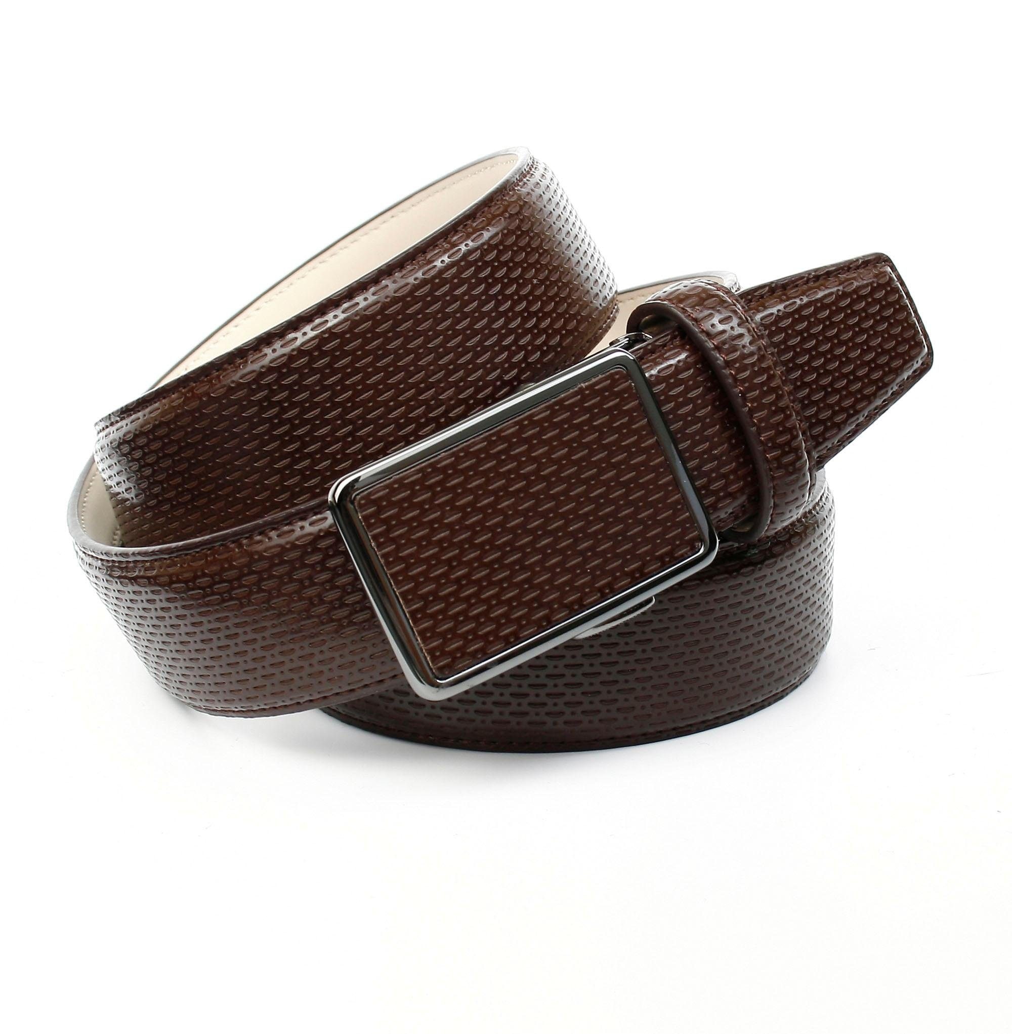 Anthoni Crown Ledergürtel, für online Jelmoli-Versand shoppen braune Leder perforiertem Schuhe mit 