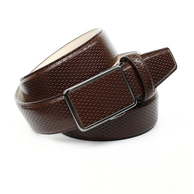Anthoni Crown Ledergürtel, für braune Schuhe mit perforiertem Leder online  shoppen | Jelmoli-Versand
