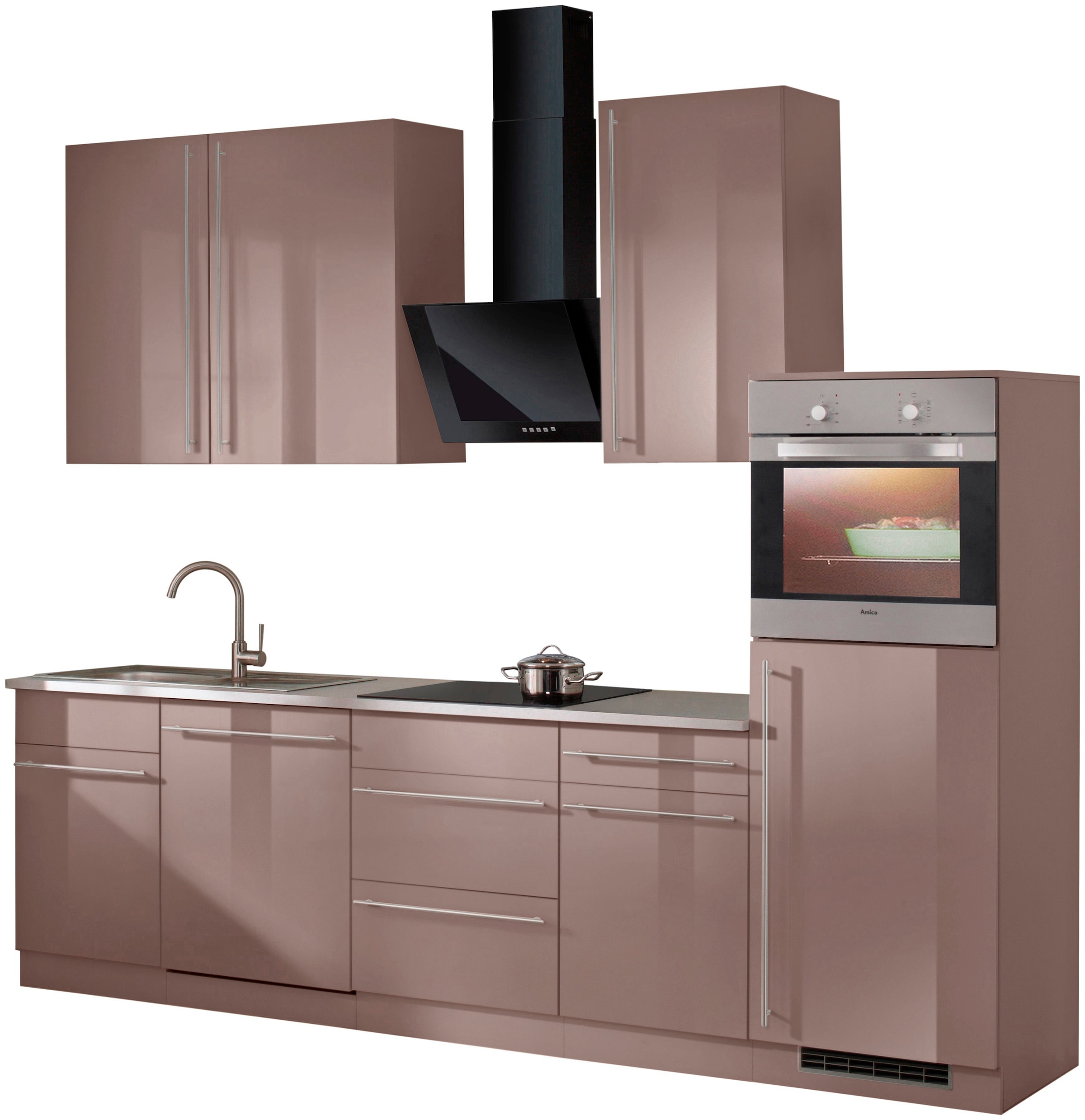 ❤ wiho Küchen Küchenzeile ohne Jelmoli-Online Shop 280 E-Geräte, bestellen »Chicago«, im cm Breite