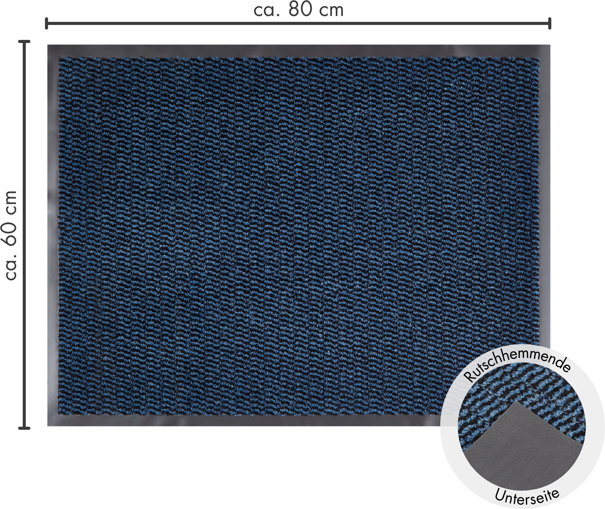 Andiamo Fussmatte »Easy, Made in Netherlands«, rechteckig, 5 mm Höhe, Schmutzfangmatte, rutschhemmend, Innen- und überdachten Aussenbereich