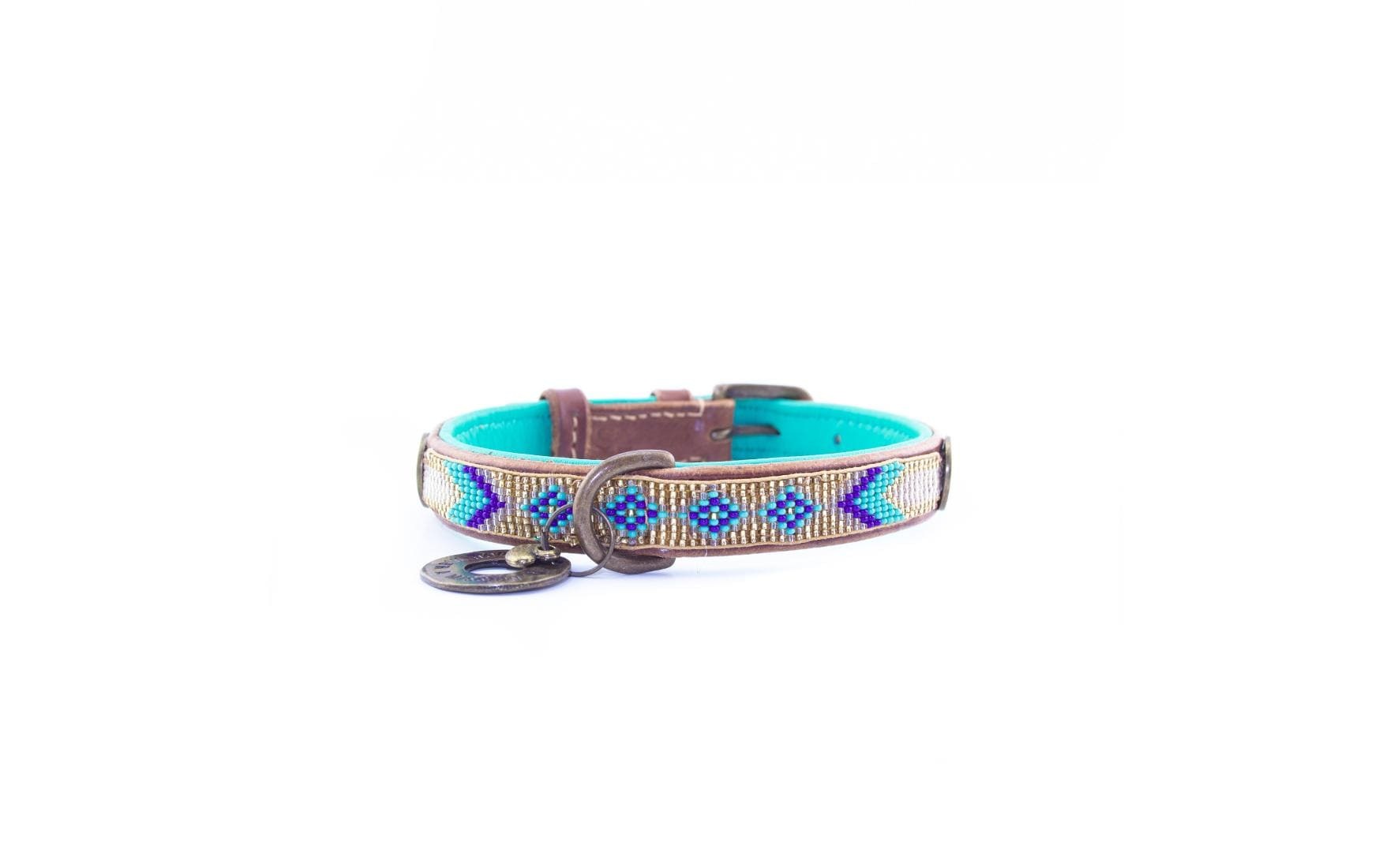 Hunde-Halsband »Beads Indi Moon Halsband Gr.XS, 2cm«, Echtleder