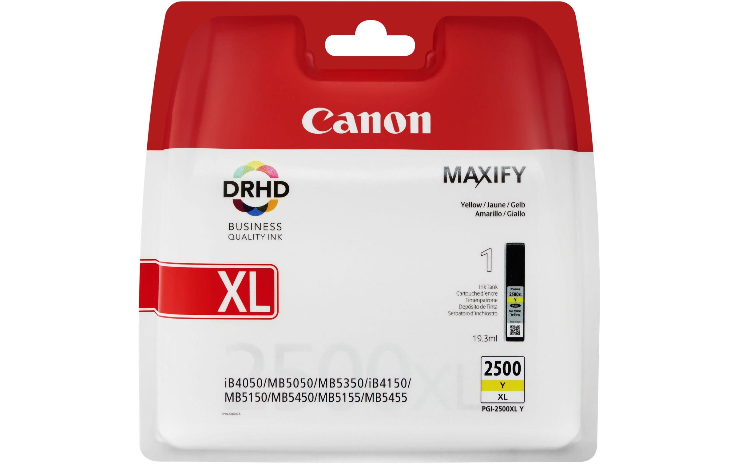 Canon Tintenpatrone »PGI-2500XL Y yellow 19.3ml«