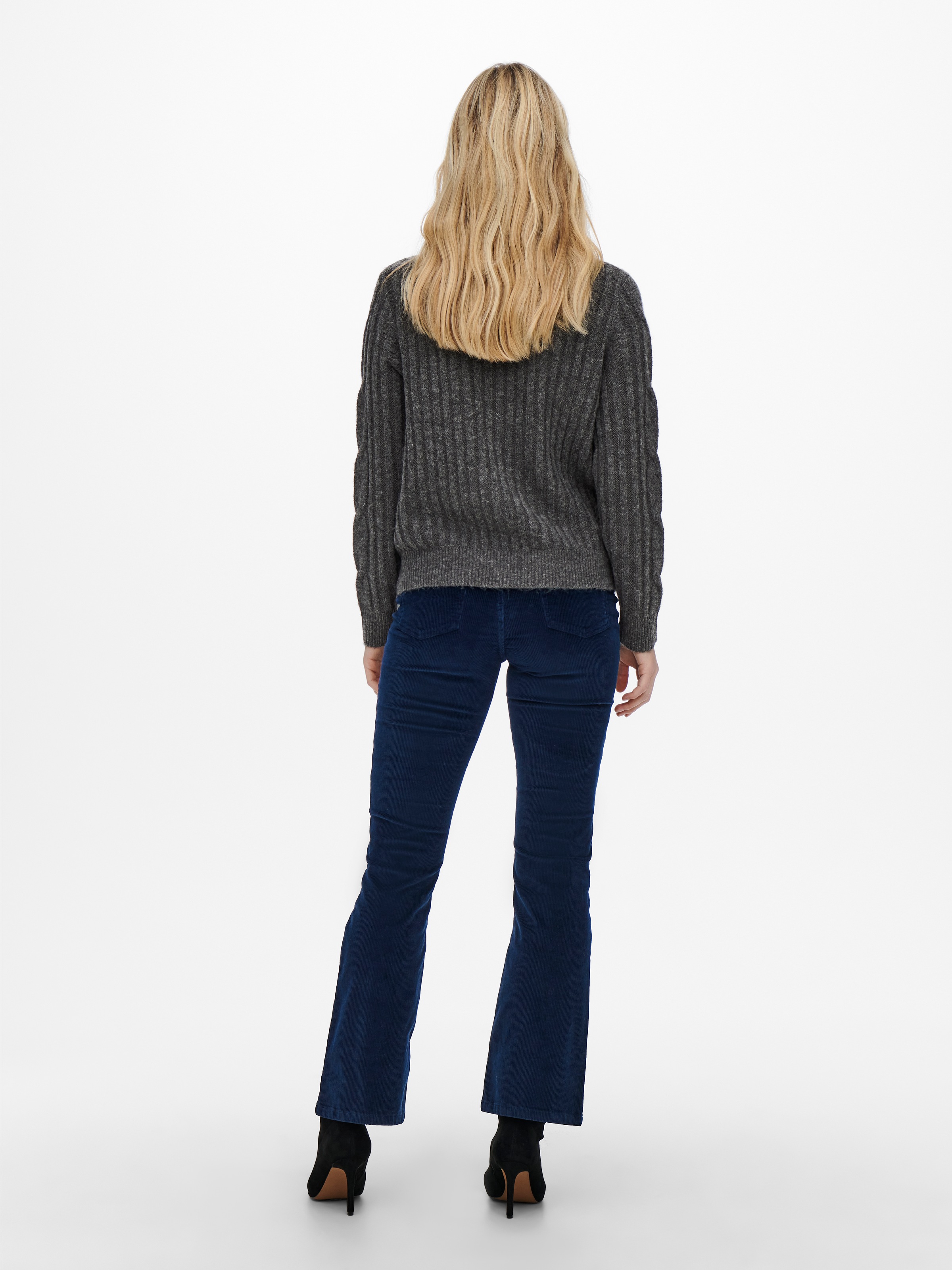 JDY Stehkragenpullover »JDYANDREA L/S ZIP CABLE PULLOVE KNT NOOS«