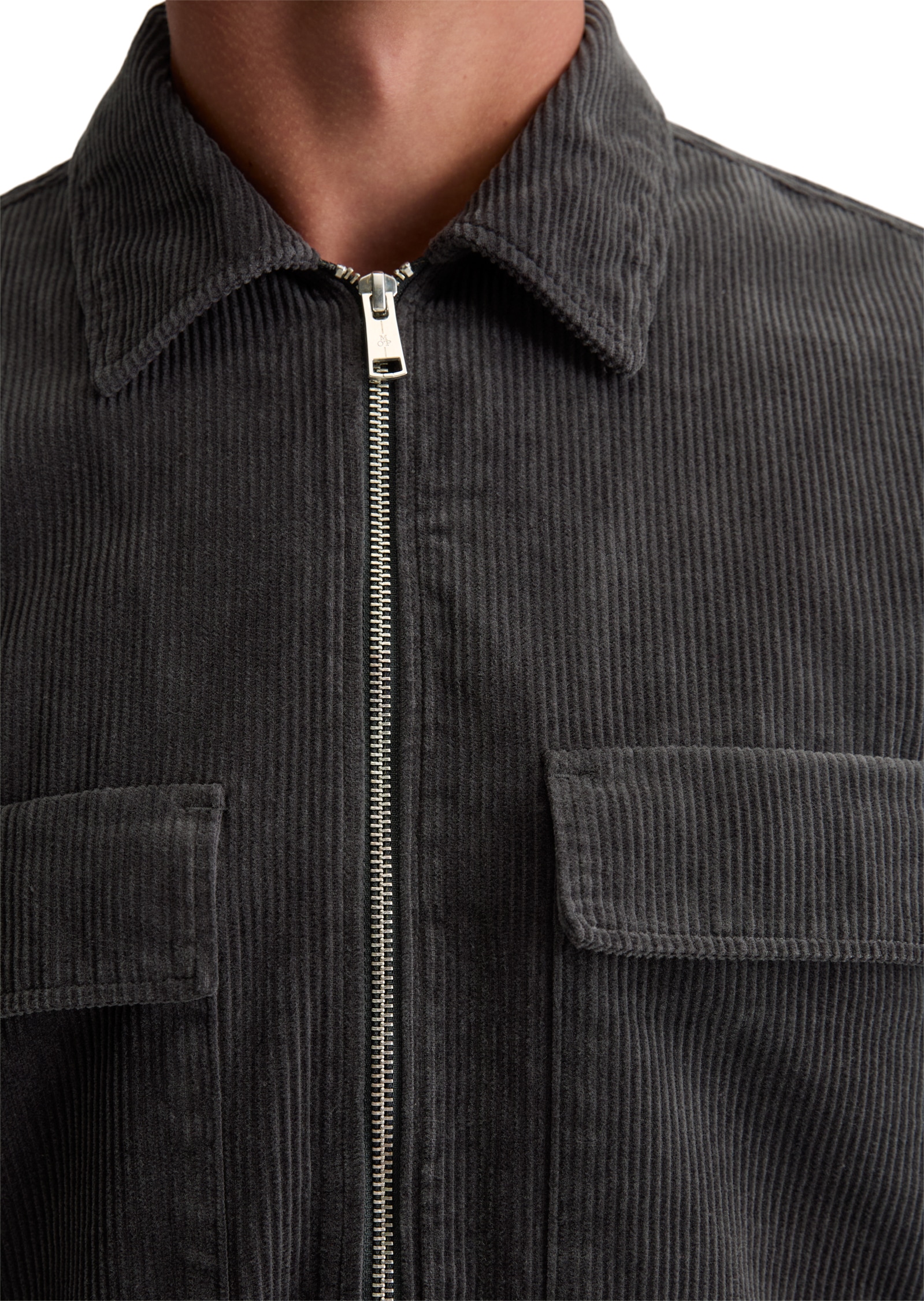 Marc O'Polo Hemdjacke, Reissverschluss, Brusttaschen, Lockerer Fit