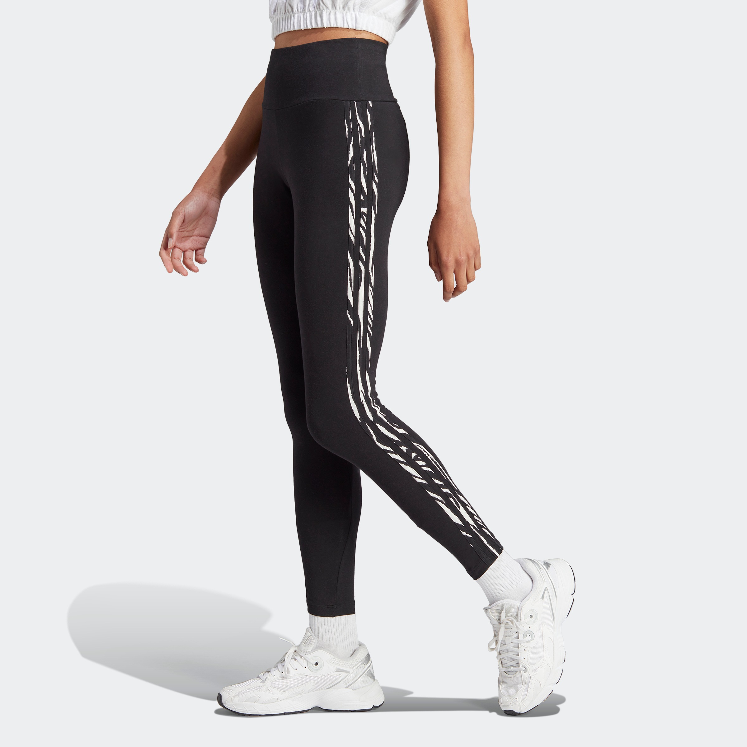 Adidas leggings zebra best sale