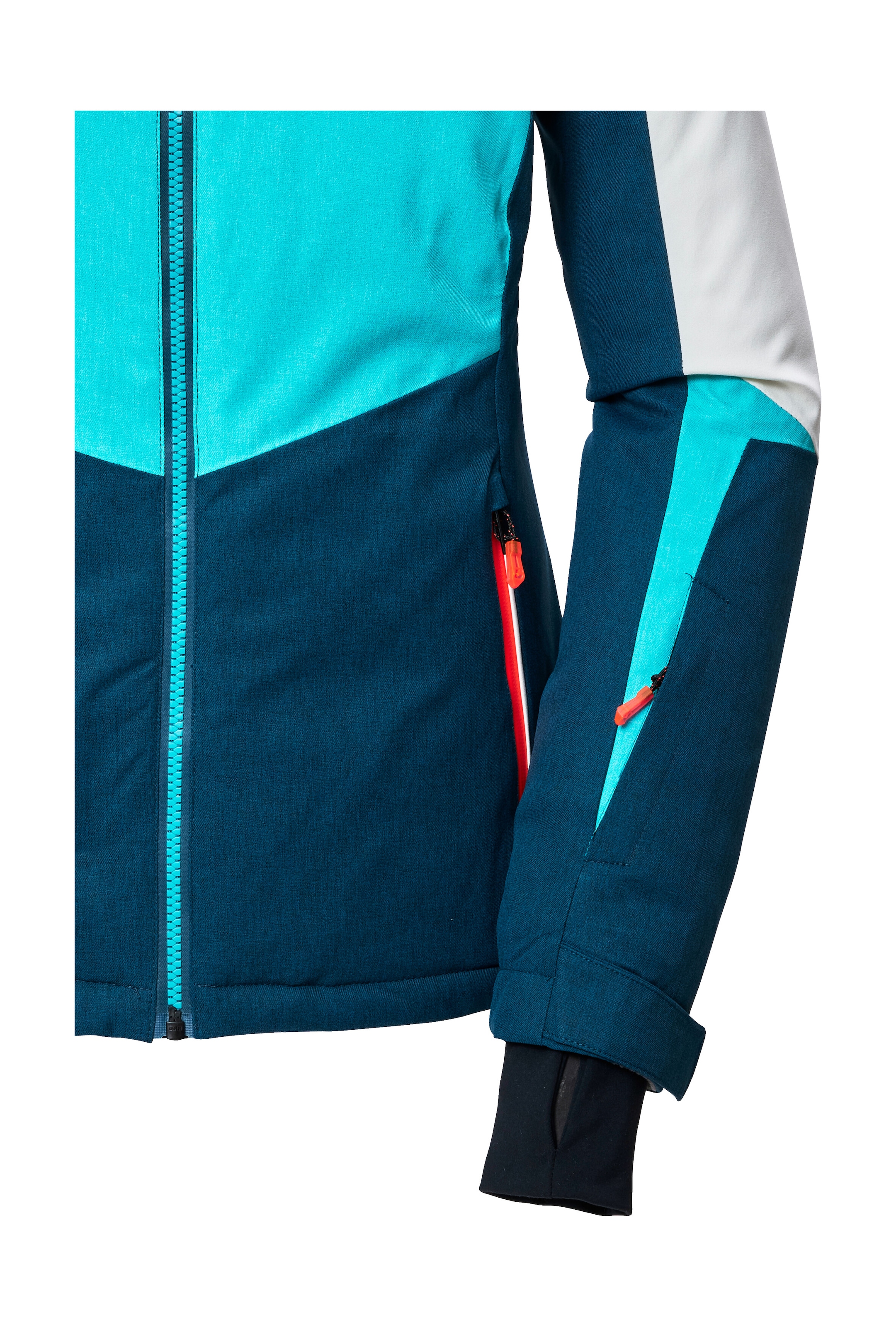 Killtec Skijacke »KSW 66 WMN SKI JCKT«, Damen Skijacke: wasserdicht, atmungsaktiv, Colourblock Design