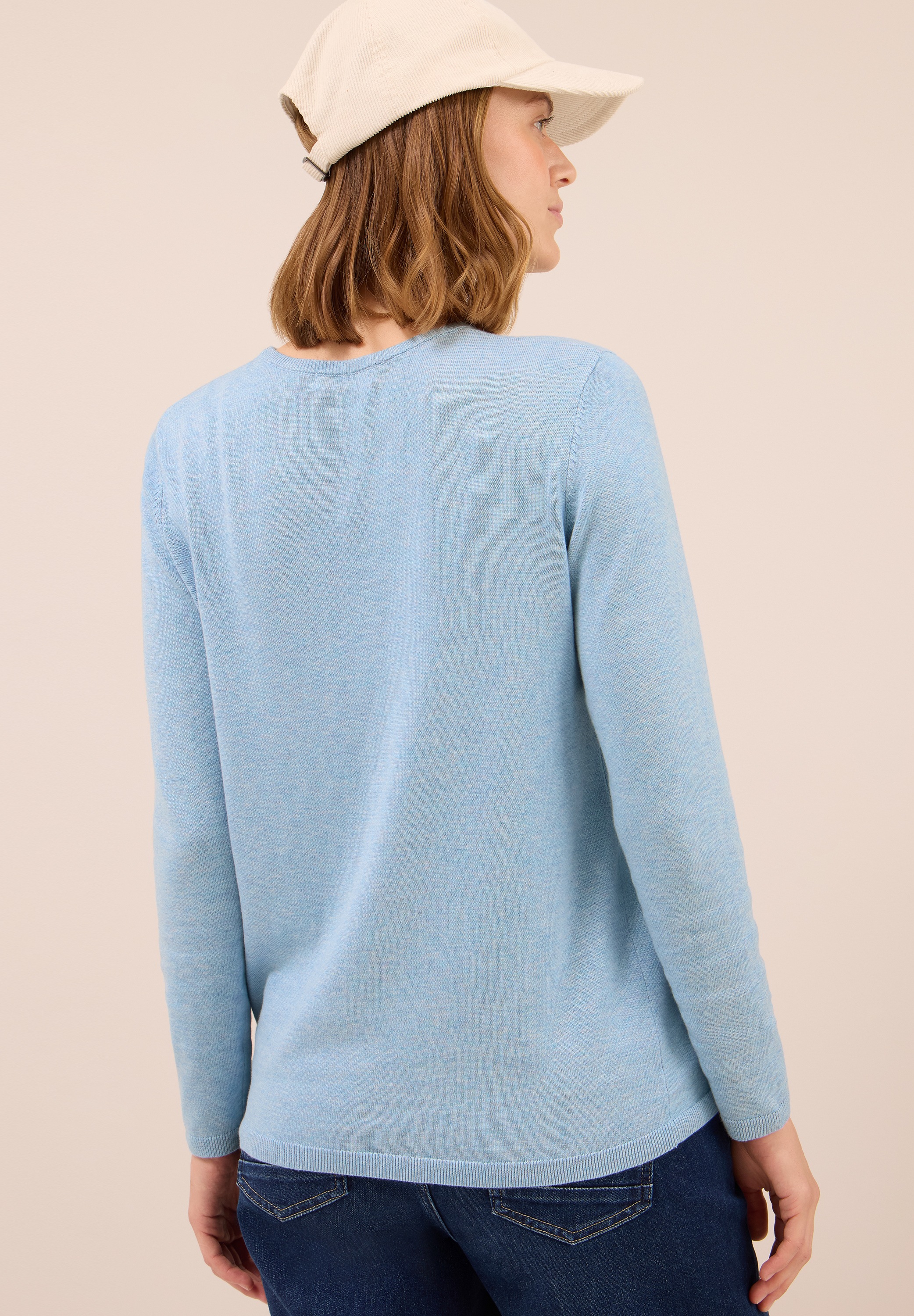 Cecil Strickpullover, mit feinem Detail an der Schulter und Viskose-Anteil