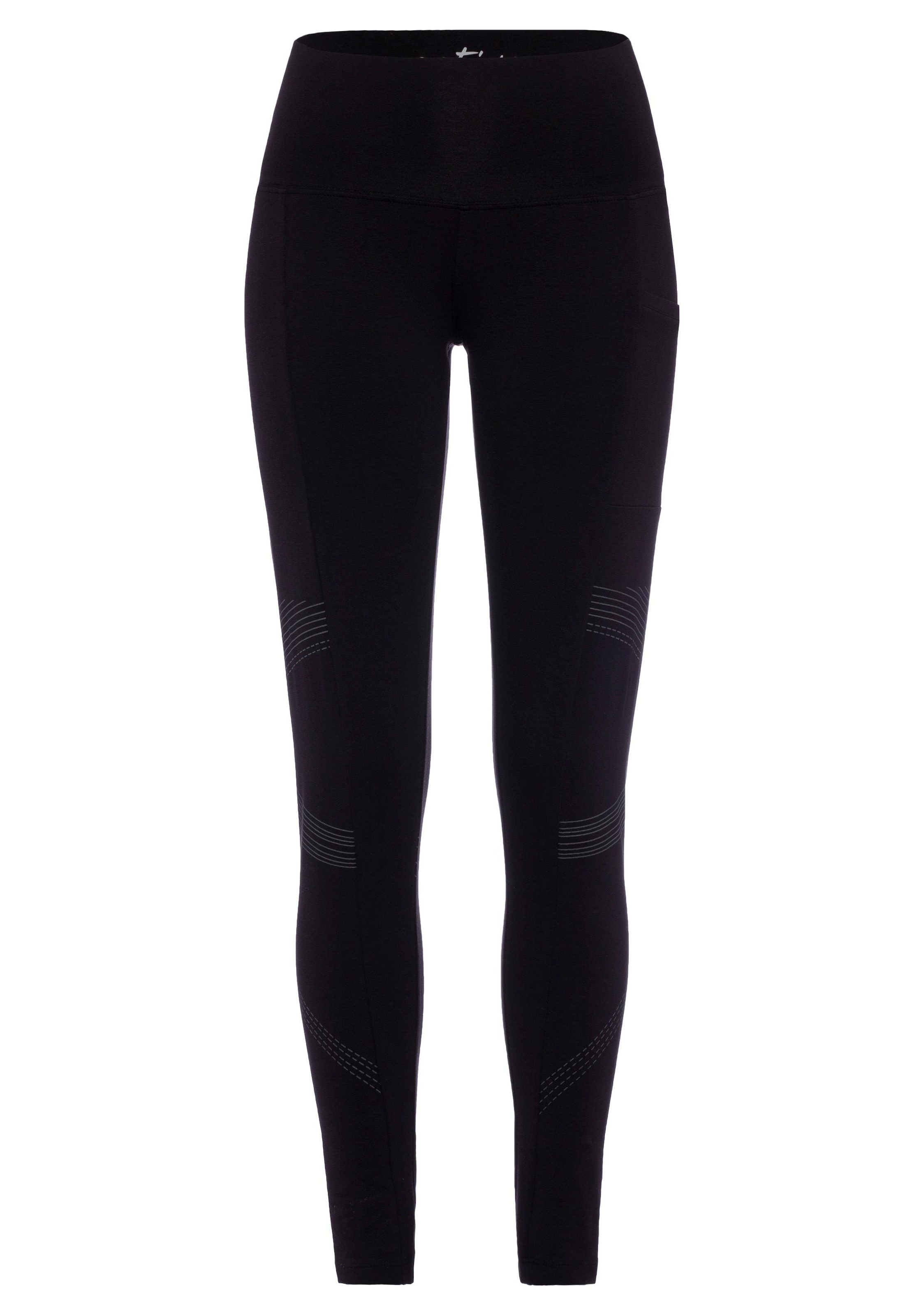 LASCANA ACTIVE Leggings, mit optischen Reflektorprint und Handytasche, Loungewear