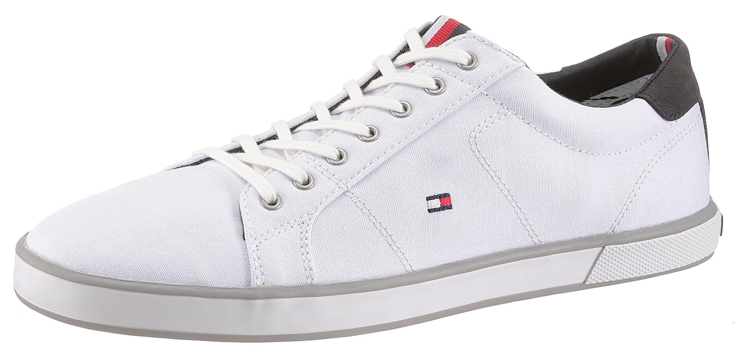 Tommy Hilfiger Sneaker »H2285ARLOW 1D« , Freizeitschuh, Halbschuh, Schnürer mit seitlicher Flaggen-Stickerei
