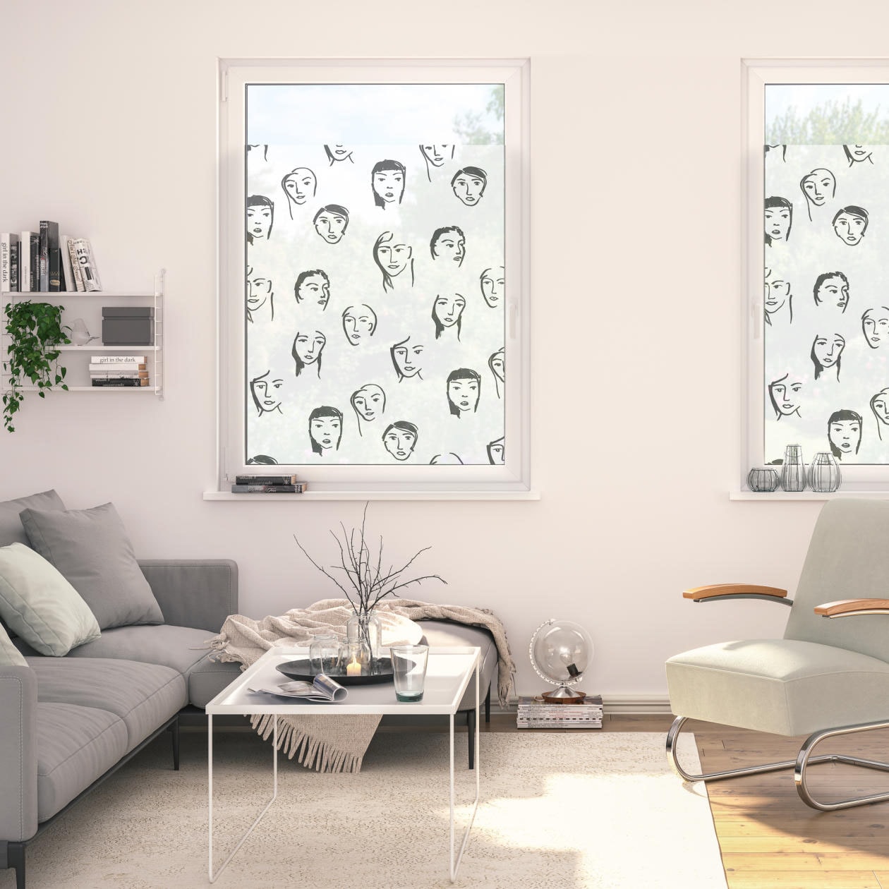 Lichtblick Fensterfolie selbstklebend mit Sichtschutz Paris Schwarz-Weiß  kaufen bei OBI