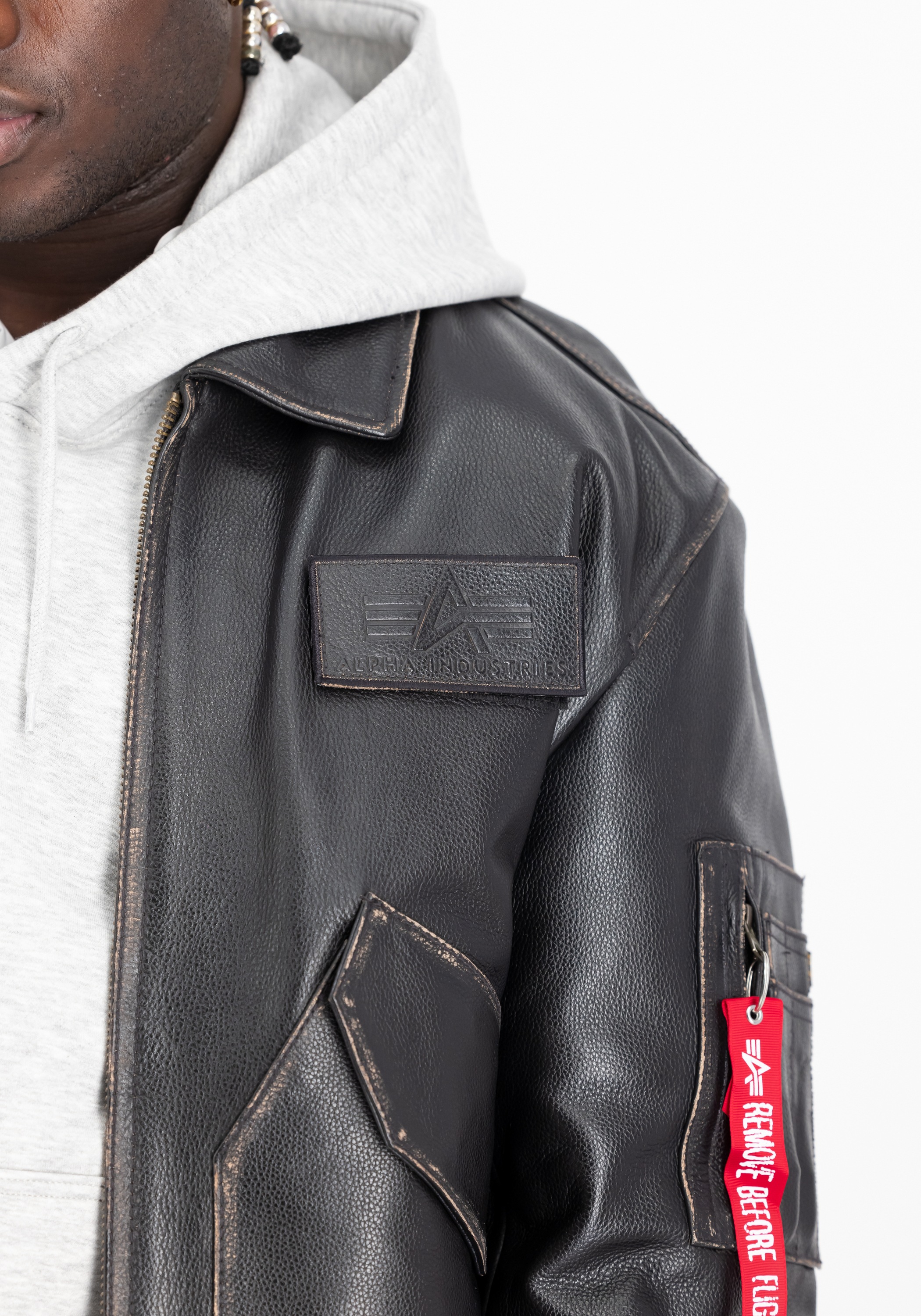 Alpha Industries Lederjacke »Alpha Industries Men - Leather & Vegan Jackets«