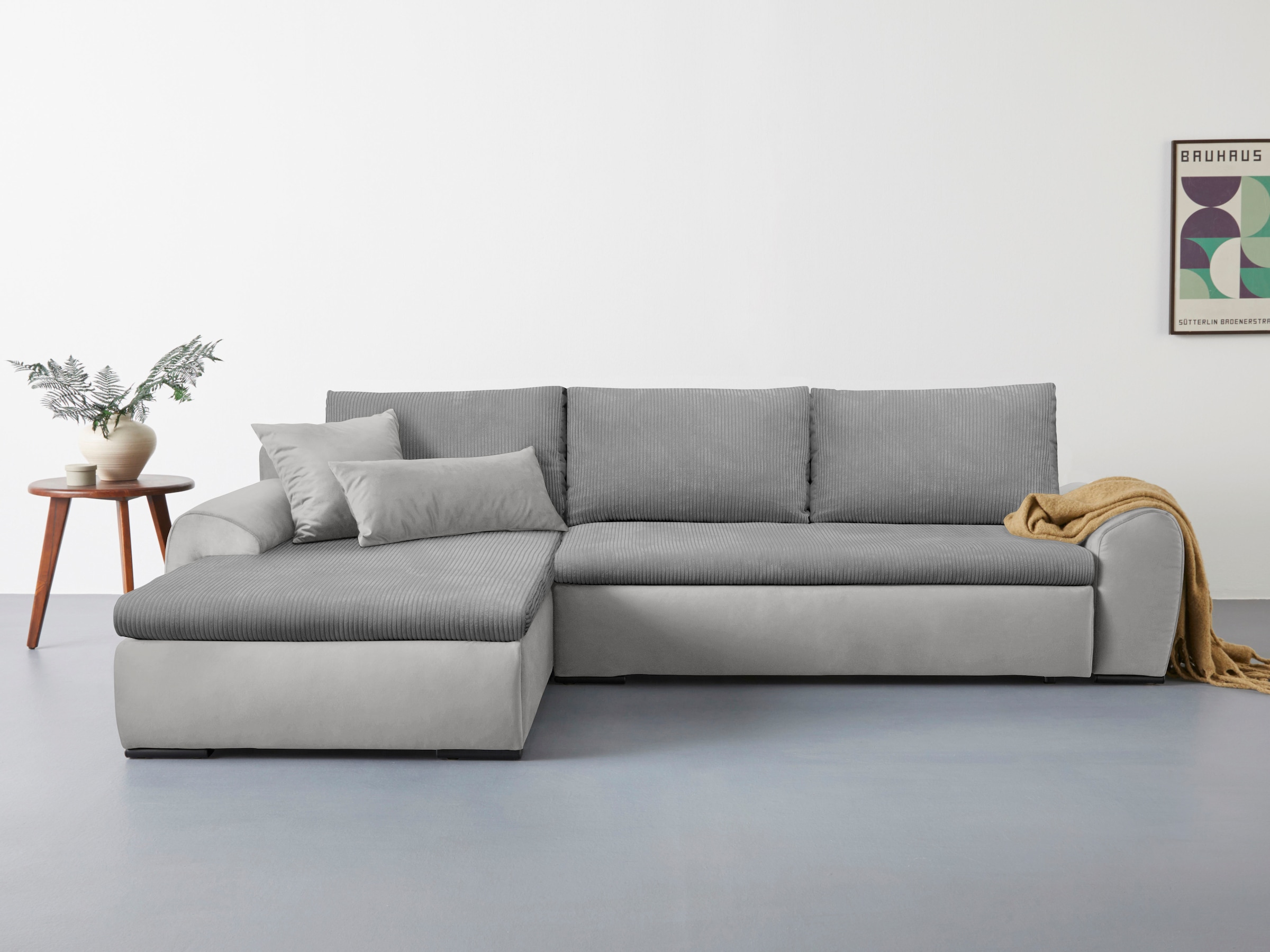 Home affaire Ecksofa Win L-Form, wahlweise mit Bettfunktion und Bettkasten