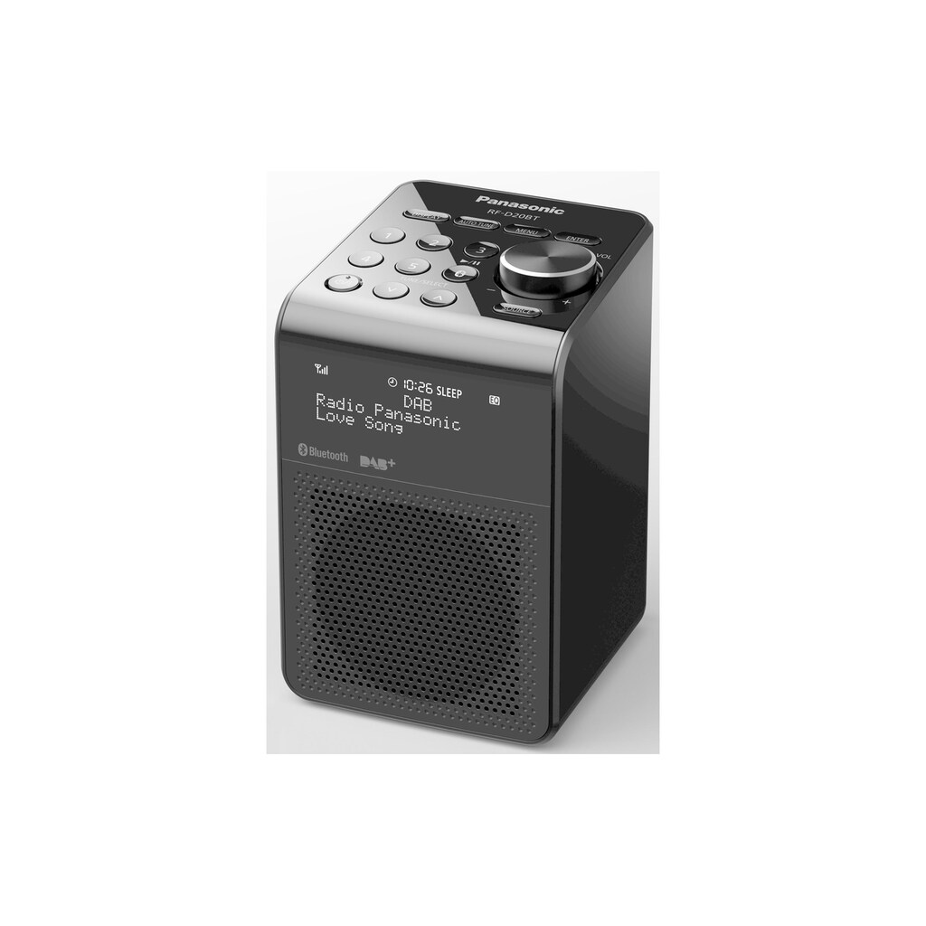 Panasonic Digitalradio (DAB+) »RF-D20BTEG-K Schwarz«, (Bluetooth Digitalradio (DAB+)-FM-Tuner)