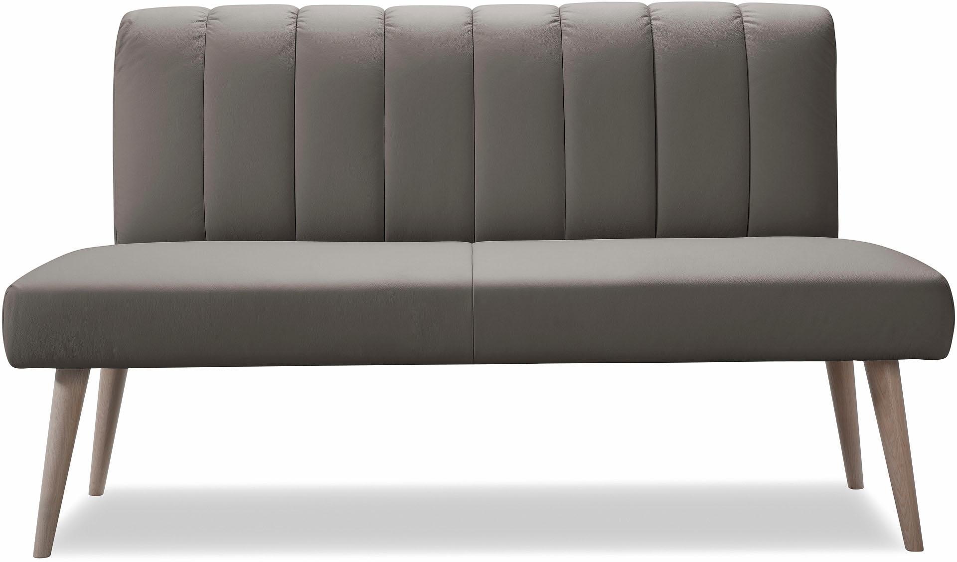 exxpo - sofa fashion Sitzbank »Costa, moderne Rückensteppung, bequem und elegant, hoher Holzfuss«, hochwertige Detailverarbeitung, Frei im Raum stellbar