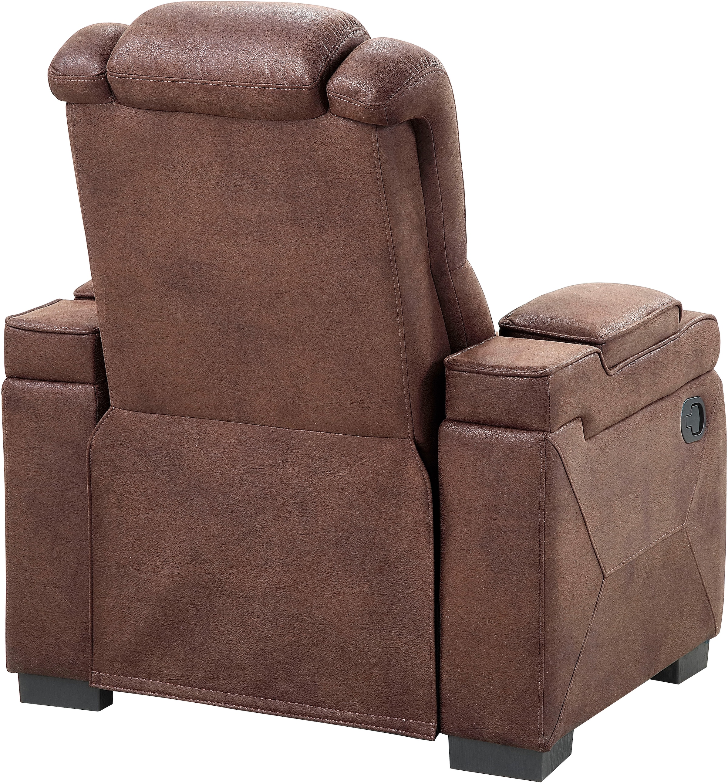 ATLANTIC home collection Relaxsessel »Faris«, Relaxfunktion, Getränkehalter und Staufach in Armlehnen