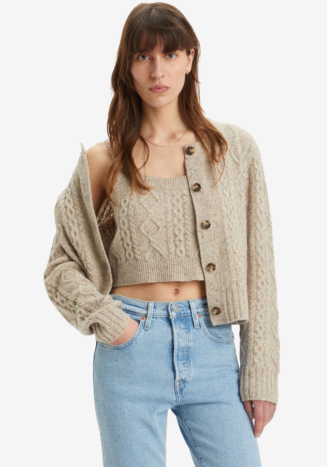 Levi's® Cardigan »PRIMROSE CABLE CARDIGAN« mit Muster