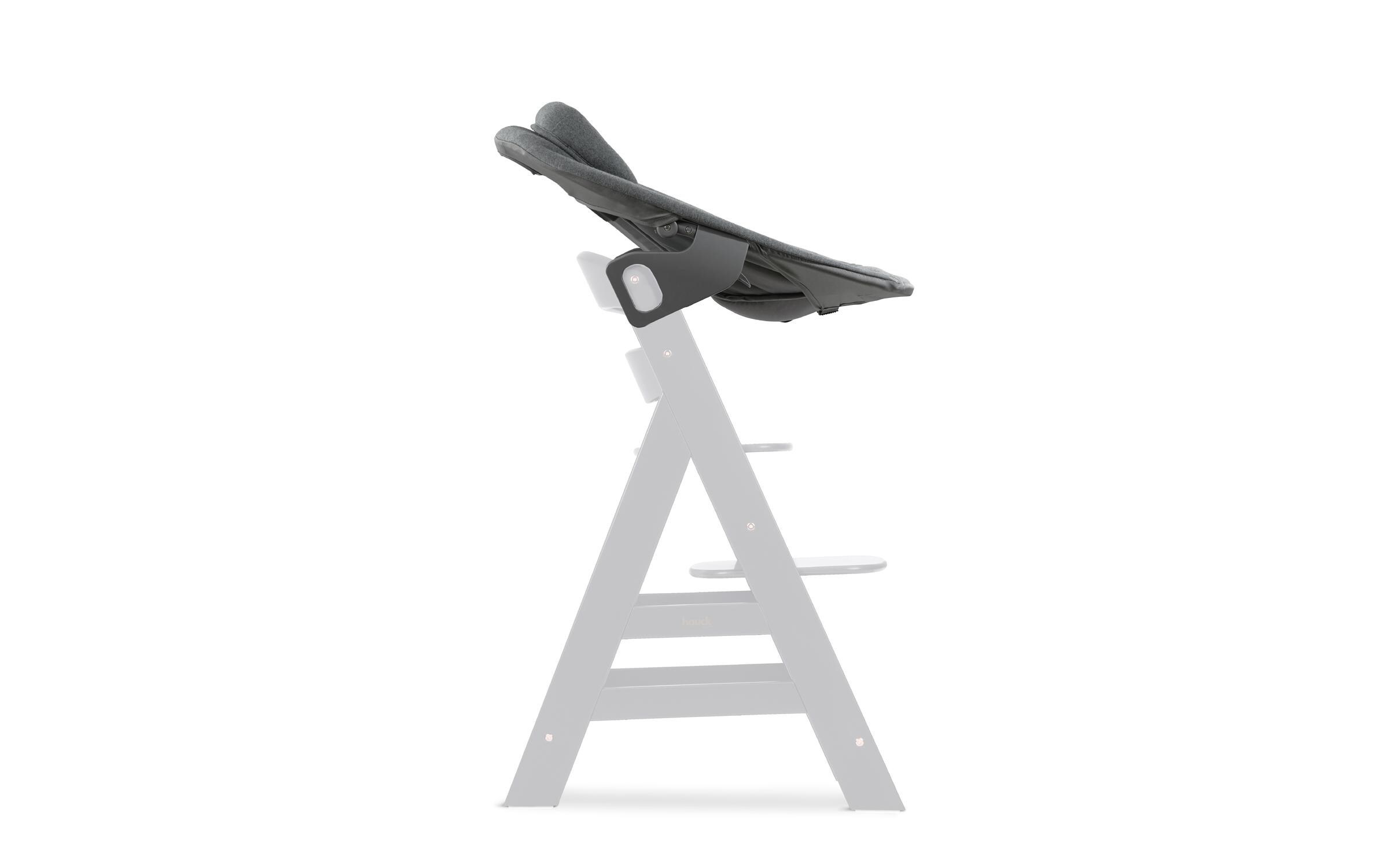Hauck Hochstuhlaufsatz »Alpha Bouncer Premium Dark Grey« bis