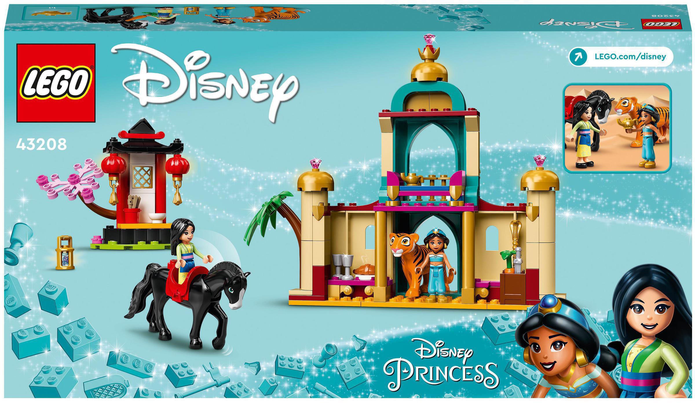 LEGO® Konstruktionsspielsteine »Jasmins und Mulans Abenteuer (43208), LEGO® Disney«, (176 St.)