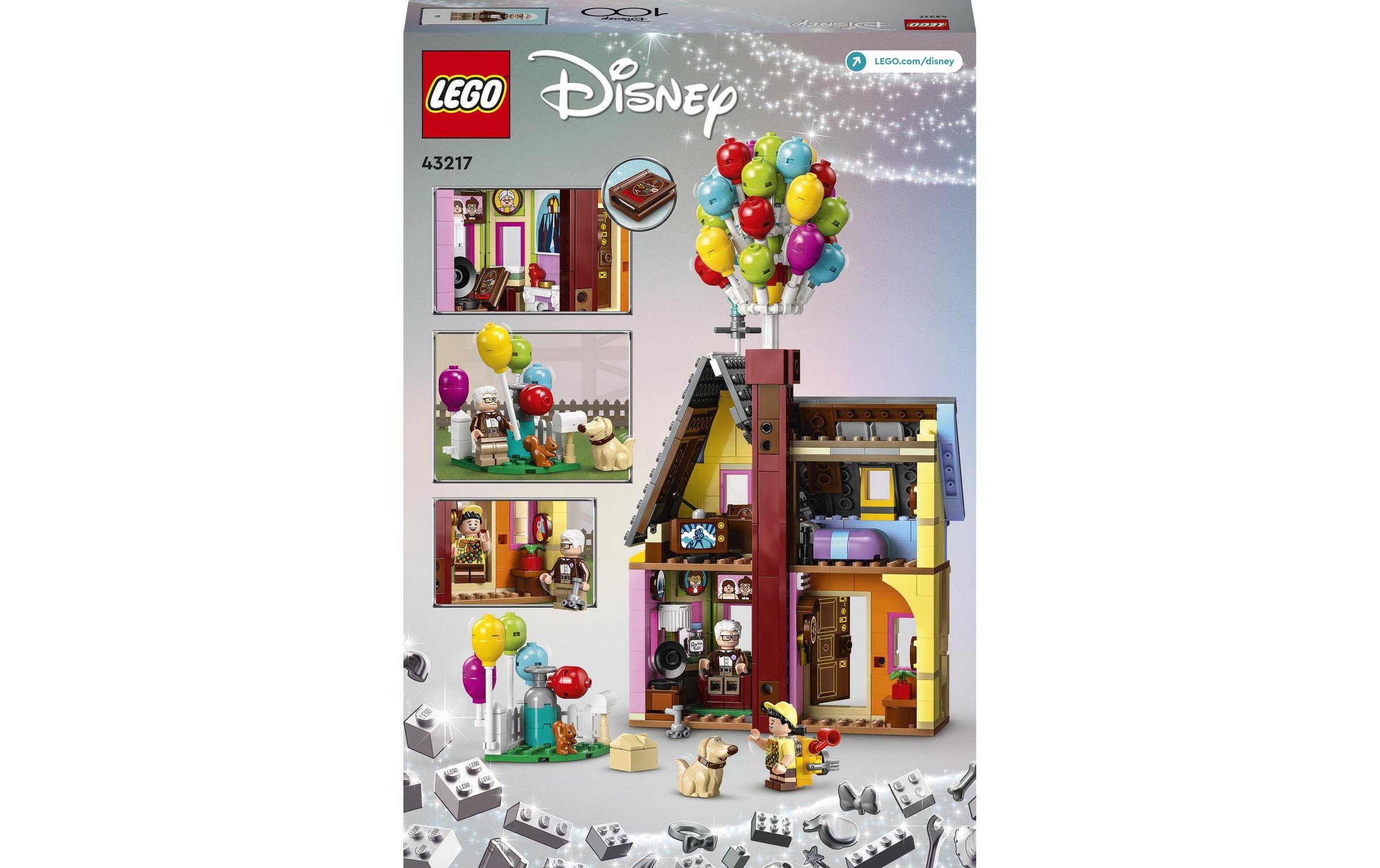 LEGO® Spielbausteine »Lego Disney Carls Haus aus Oben«, (598 St.)