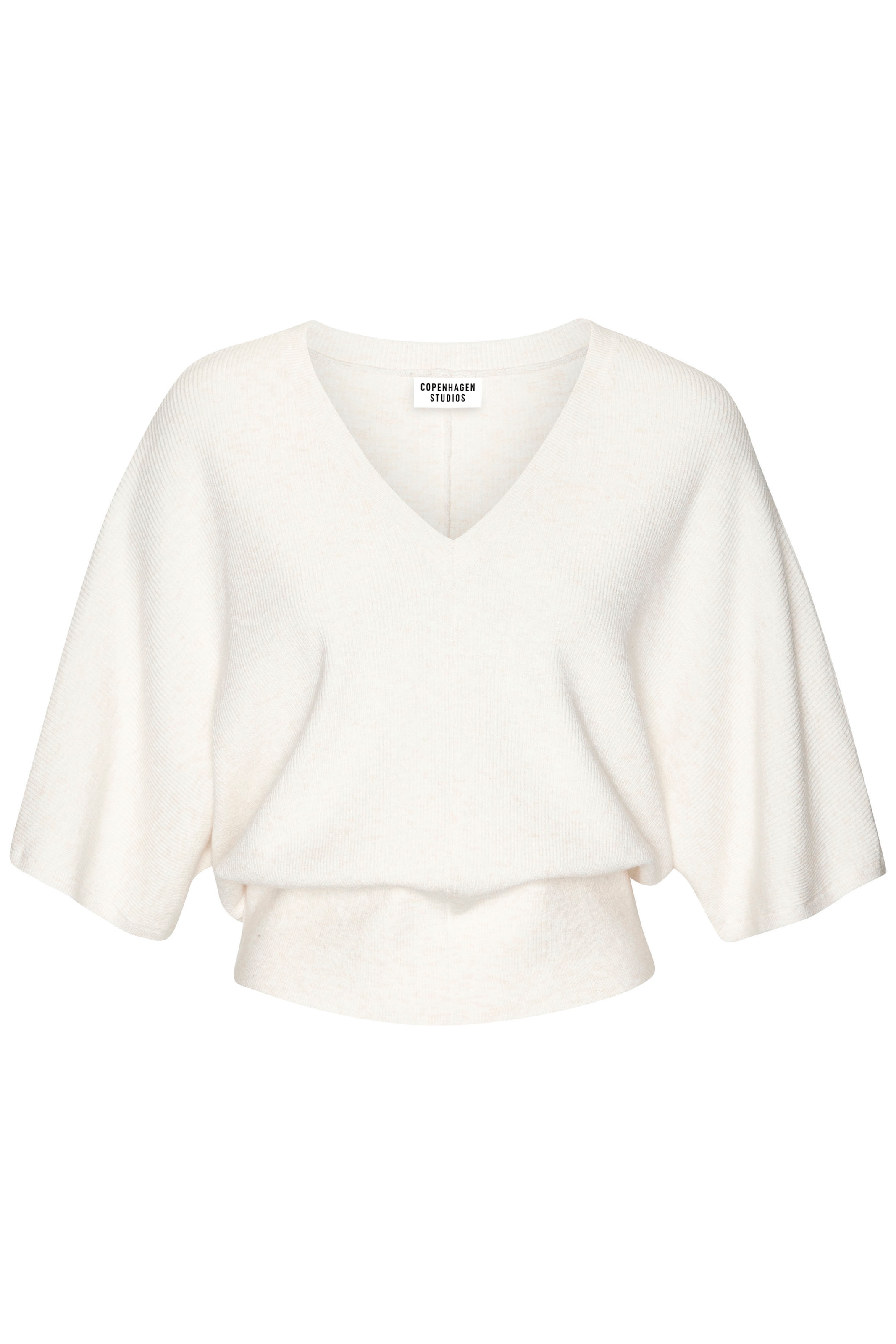 Copenhagen Studios Fledermausshirt, aus hochwertiger, feiner Rippe, Loungewear