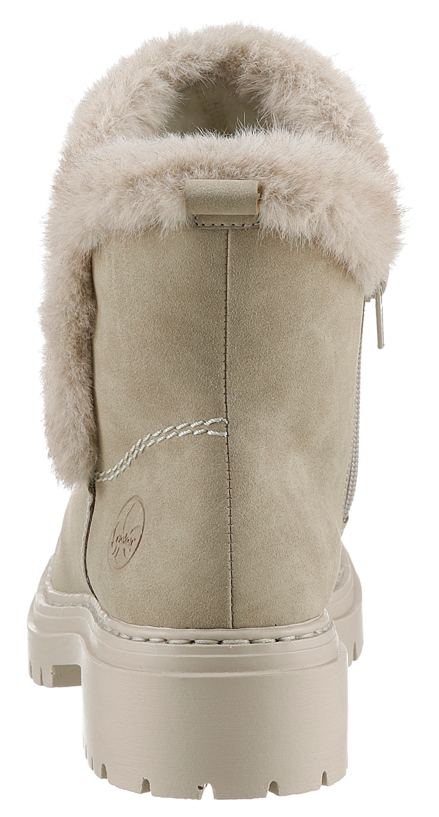 Rieker Winterstiefelette, Winterboots, Profilsohle, Blockabsatz, mit Innen-Reissverschluss