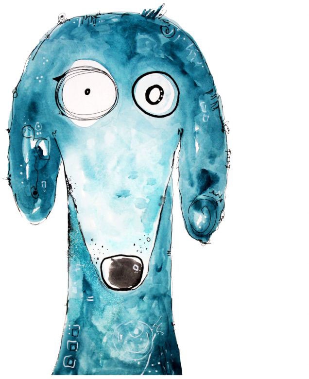 Blau«, Jelmoli-Versand Wandtattoo bestellen online Hund (1 | Tobi Wall-Art St.) - »Lebensfreude
