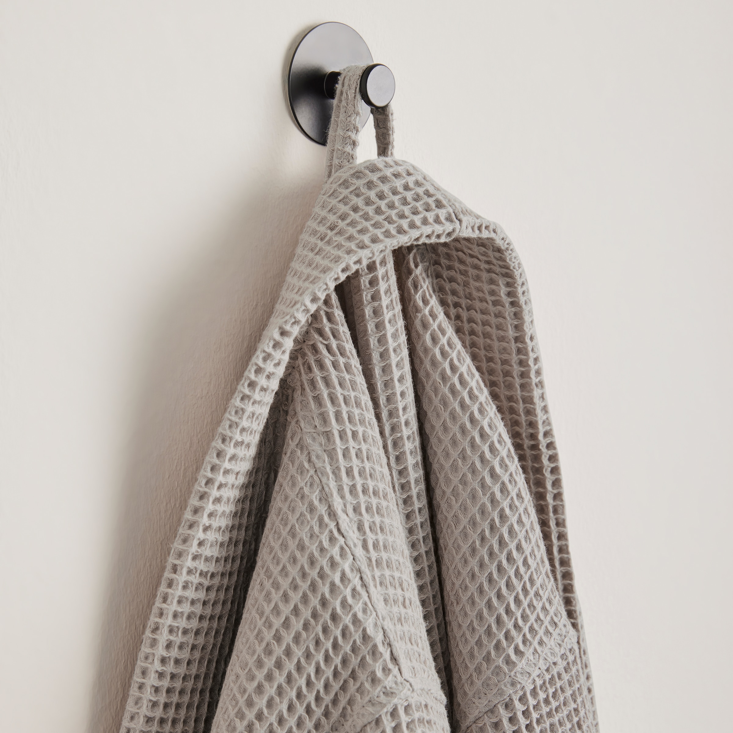 my home Unisex-Bademantel »Inga, ideal für Sauna & Spa, Hotelbademantel, Morgenmantel«, (1 St.), Waffelpiqué, kleines Packmass, Taschen, Damen & Herren, S-3XL