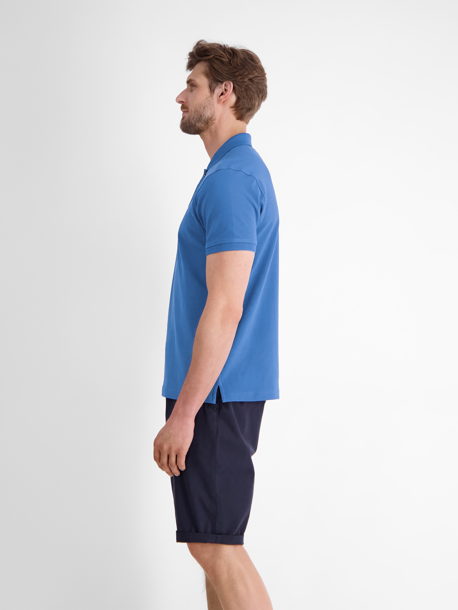 LERROS Poloshirt »LERROS Basic Poloshirt für Herren, unifarben«