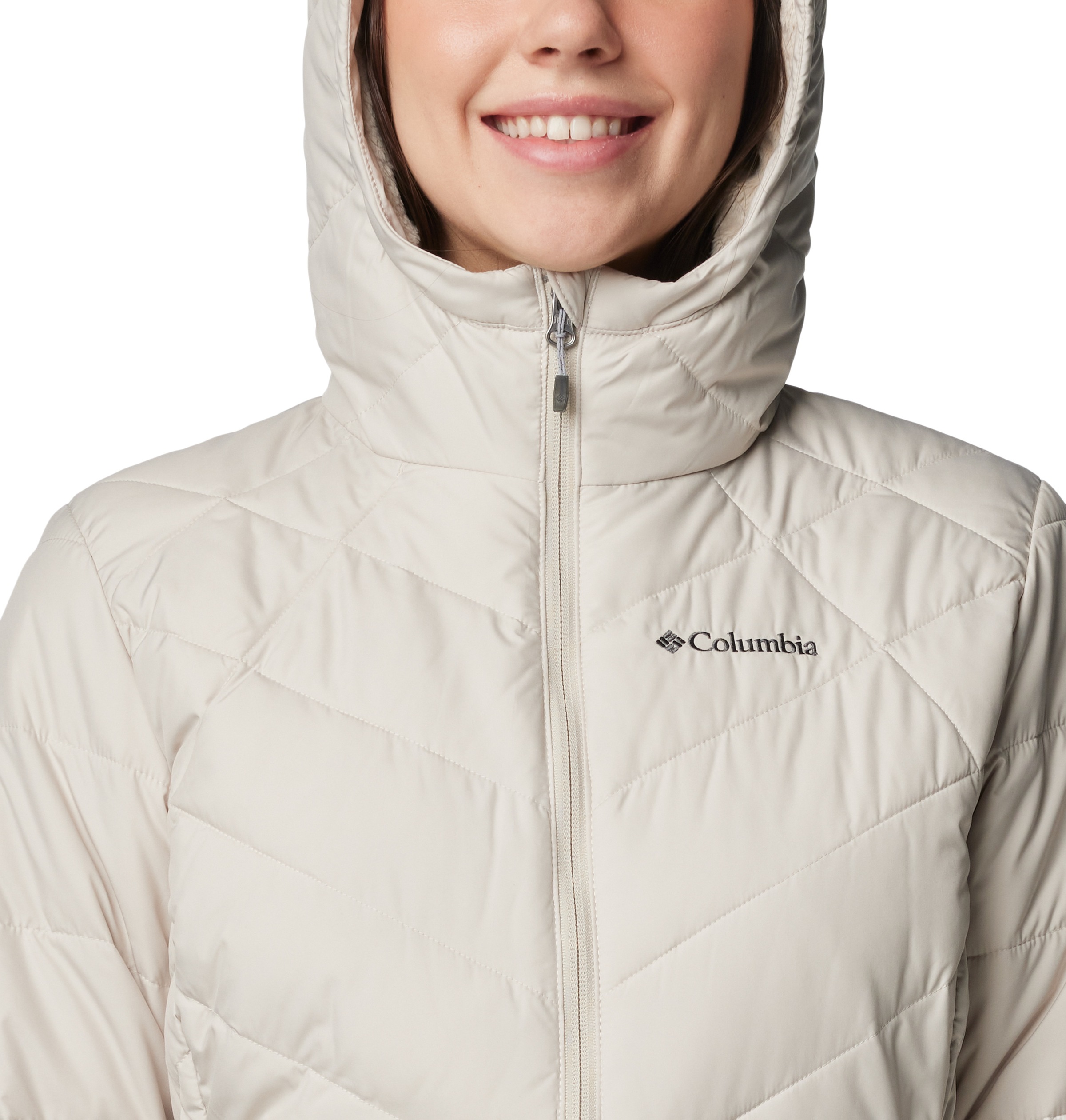 Columbia Steppjacke »HEAVENLY HOODED JACKET«, (1 St.), mit Kapuze