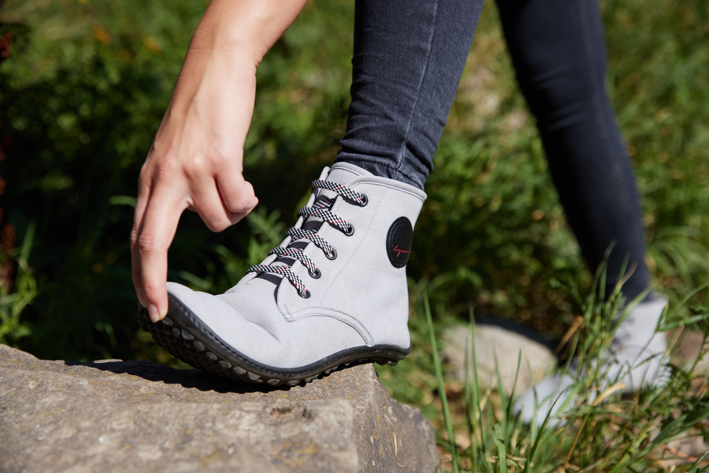 Leguano Barfussschuh »CHESTER LIGHT«, Bequemschuh, Komfortschuh, Flats, Schnürboots, Made in Germany