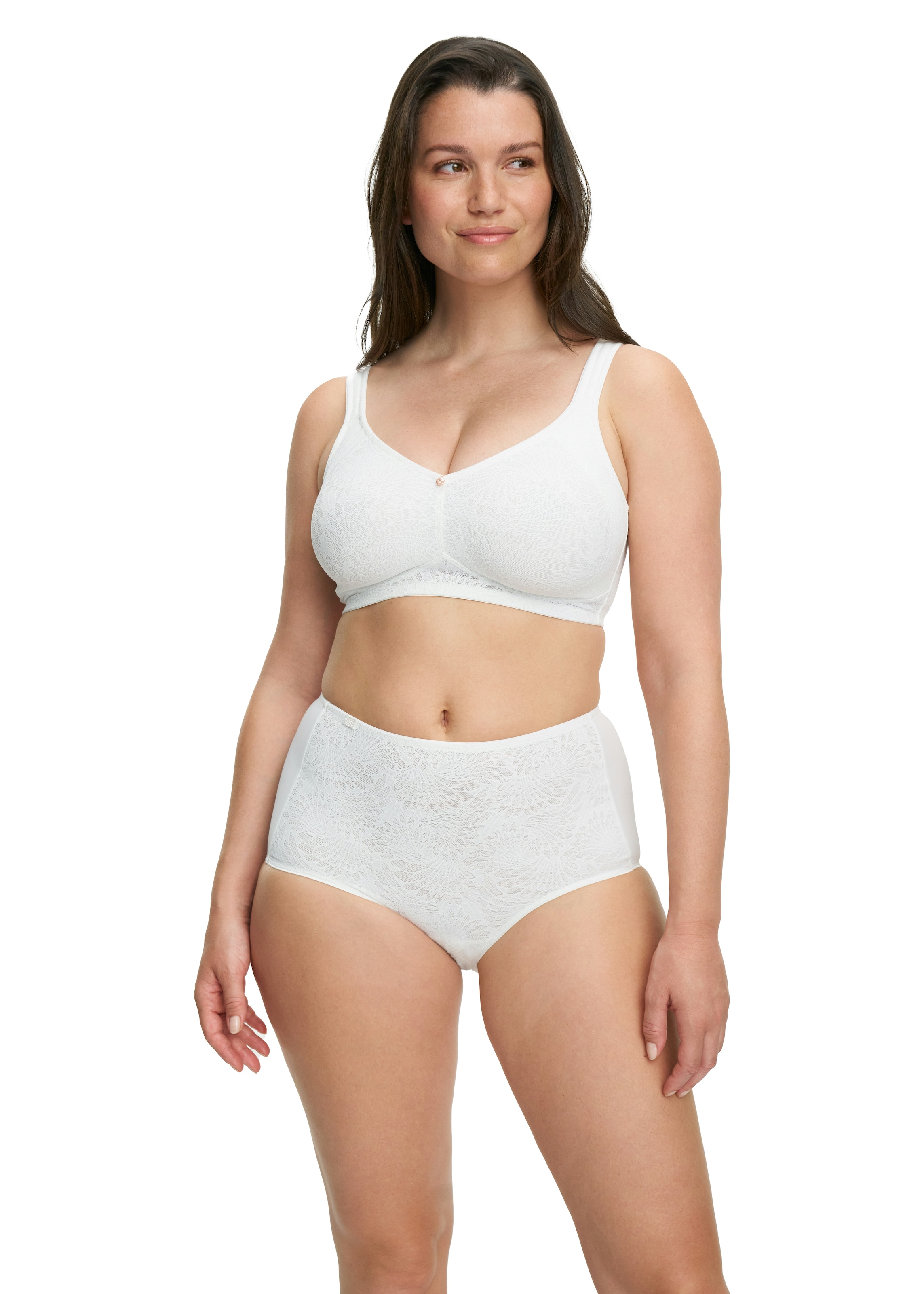 Susa Bügelloser BH »Sevilla«, florale Spitze, vorgeformte Cups, blickdicht, Microfaser, nahtlos