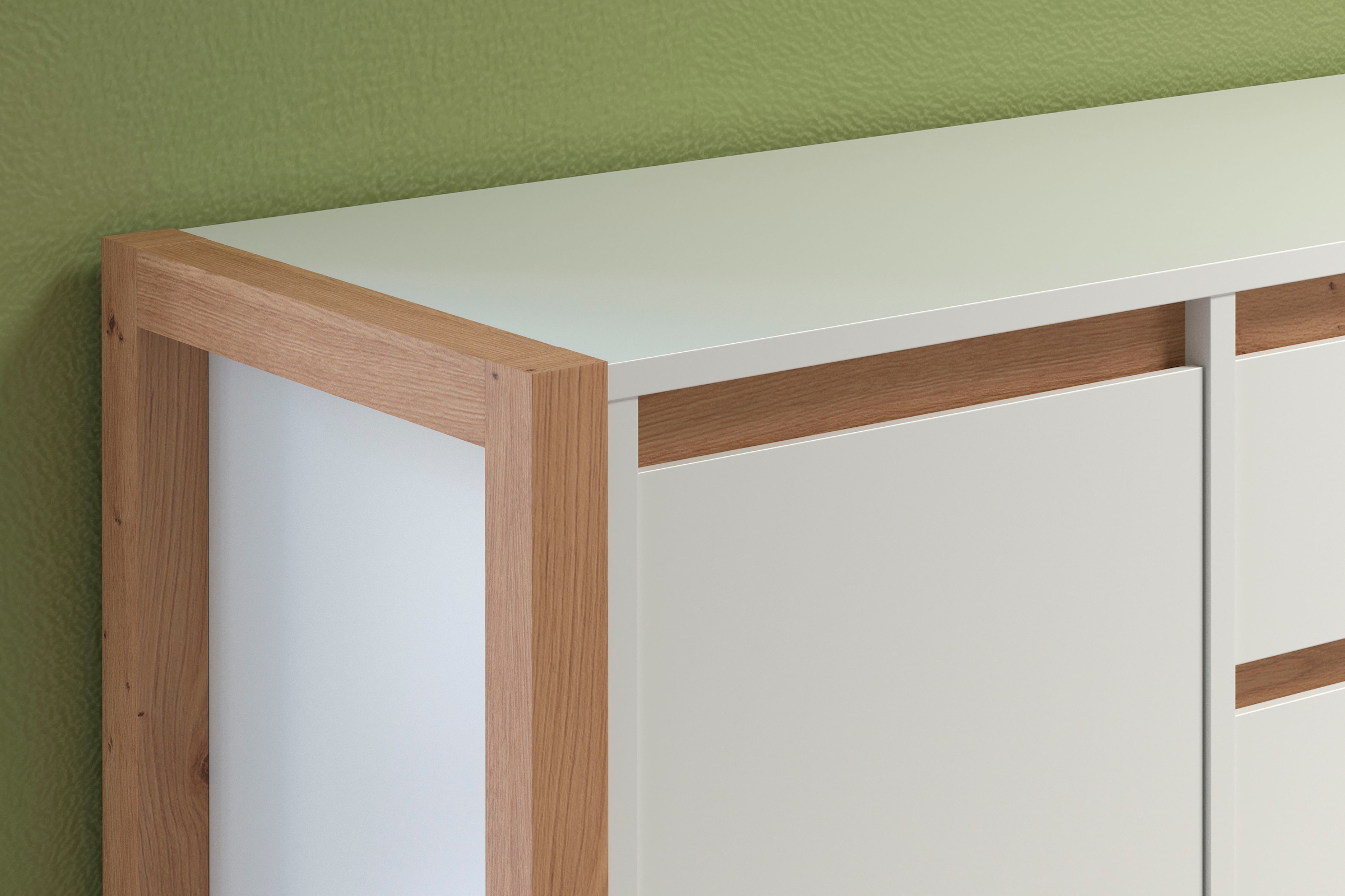 andas Lowboard »Drammen«, TV Schrank, hellbraun / weiss, matt, Breite 150 cm