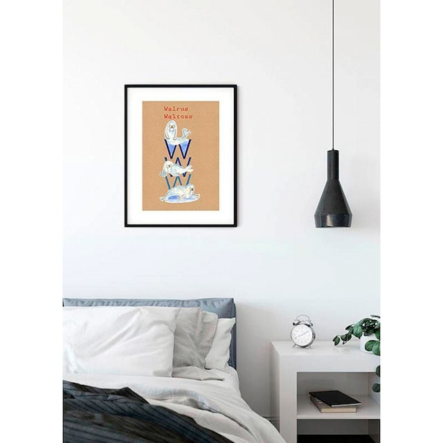 ❤ Komar Poster »ABC Animal W«, Buchstaben, (Packung, 1 St.), Kinderzimmer,  Schlafzimmer, Wohnzimmer kaufen im Jelmoli-Online Shop