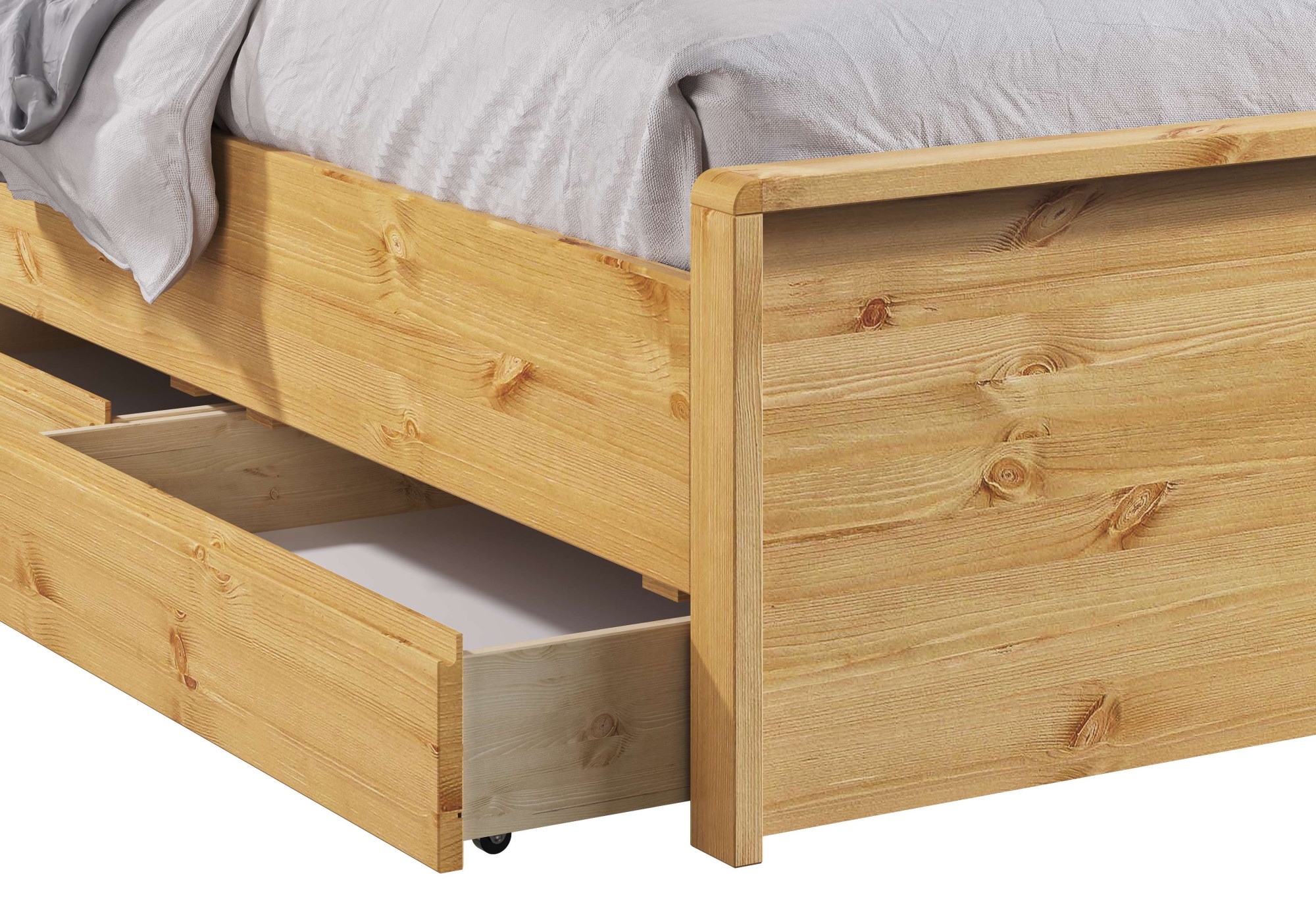 Home affaire Bettschubkasten »Luven«, (2 St.), aus massiver Kiefer, 2 Stück, passen perfekt unter das Bett Luven