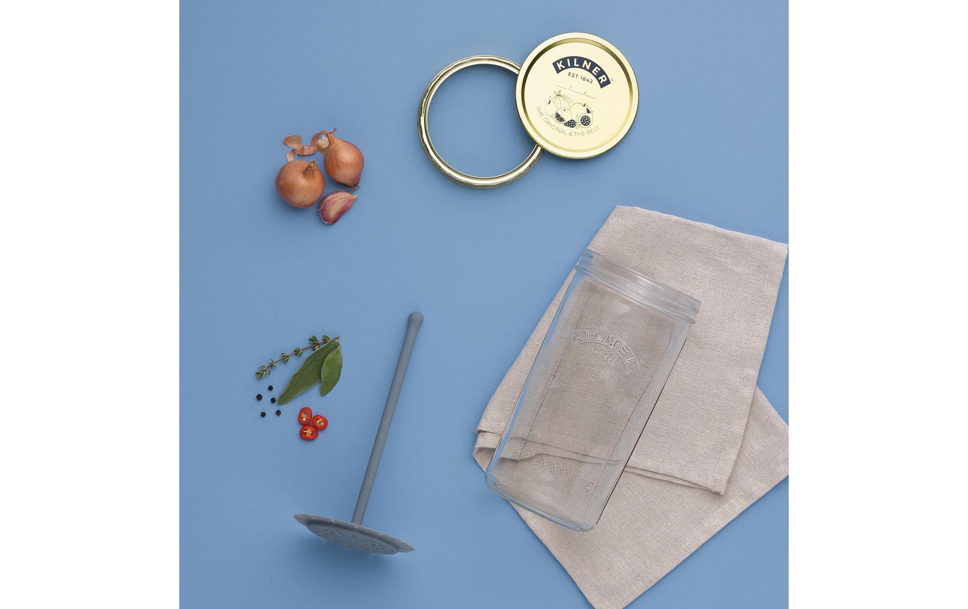 KILNER Einmachglas »mit Heber 1000 ml, 1 Stück«, (1 tlg.)
