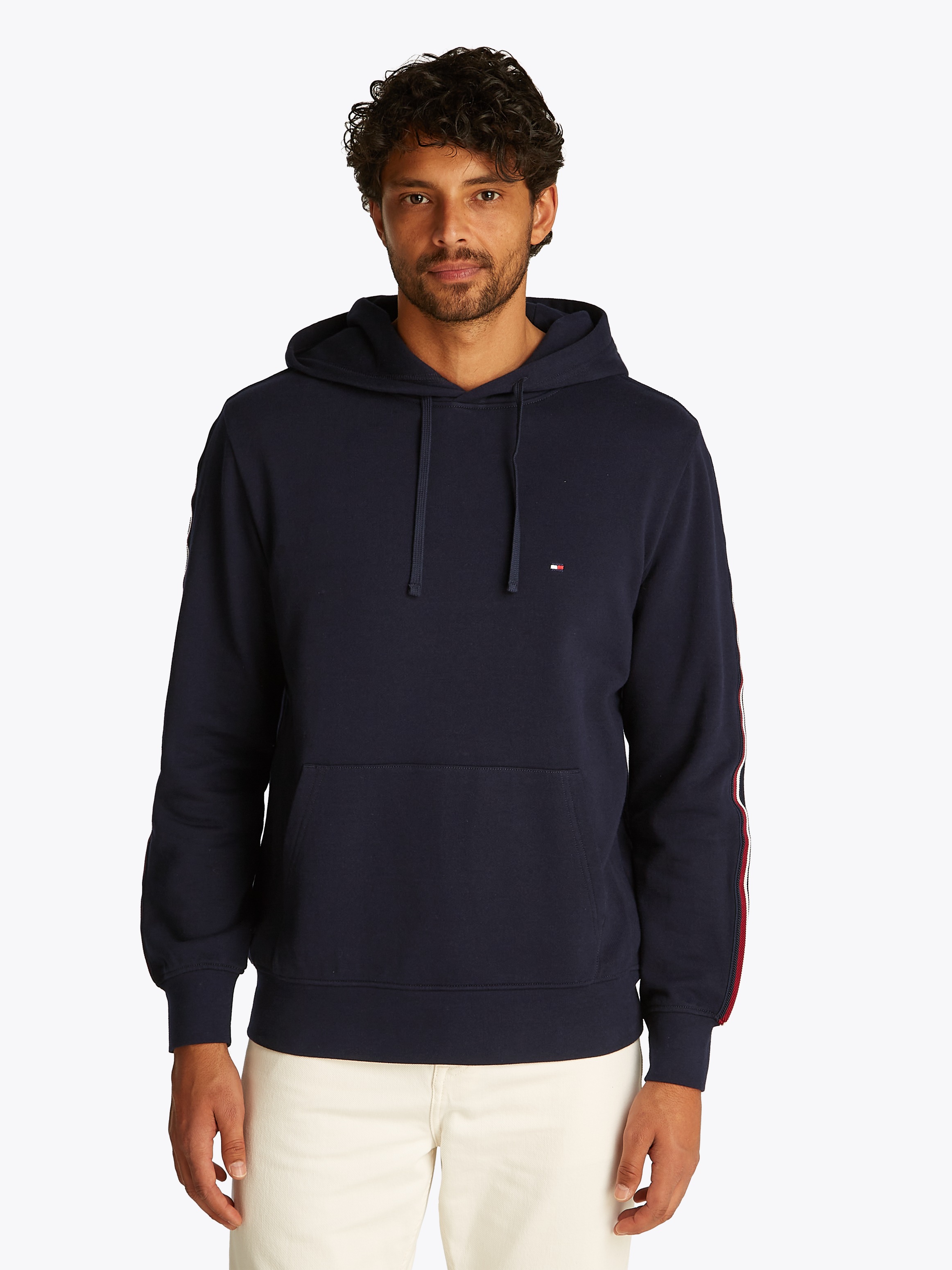 Tommy Hilfiger Hoodie »GLOBAL STRIPE HOODY«, mit Streifen in Tommy farbe auf dem Ärmel