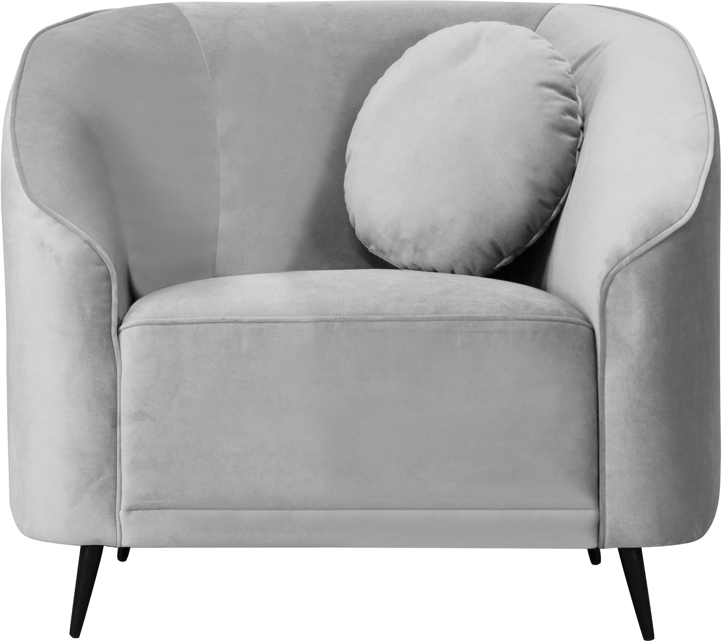 Home affaire Sessel "Ashly" in 3 Bezugsvarianten, Bouclé, Samtoptik und Struktur weich.