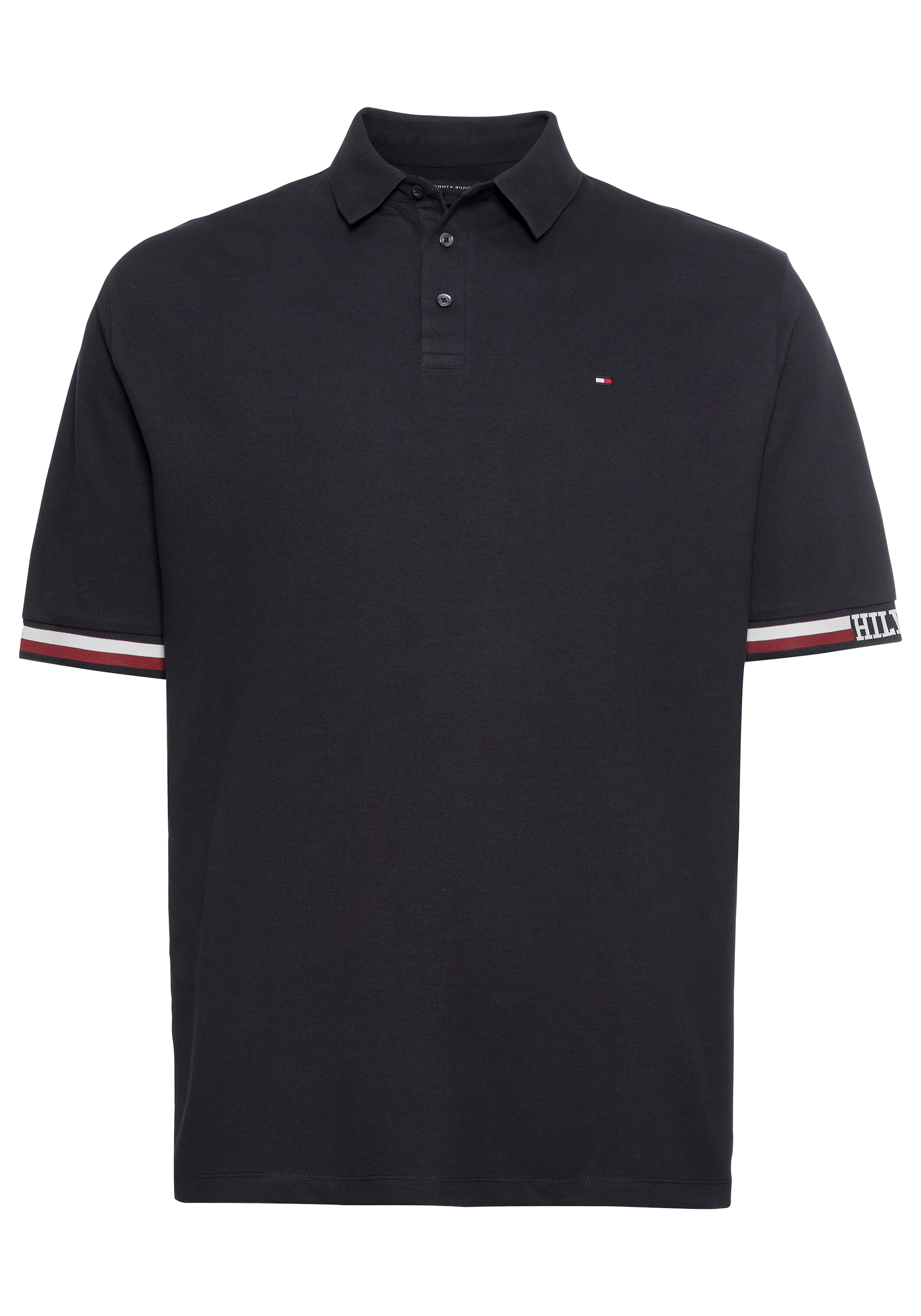 Tommy Hilfiger Big & Tall Poloshirt »BT-MONOTYPE FLAG CUFF S/F POLO-B«