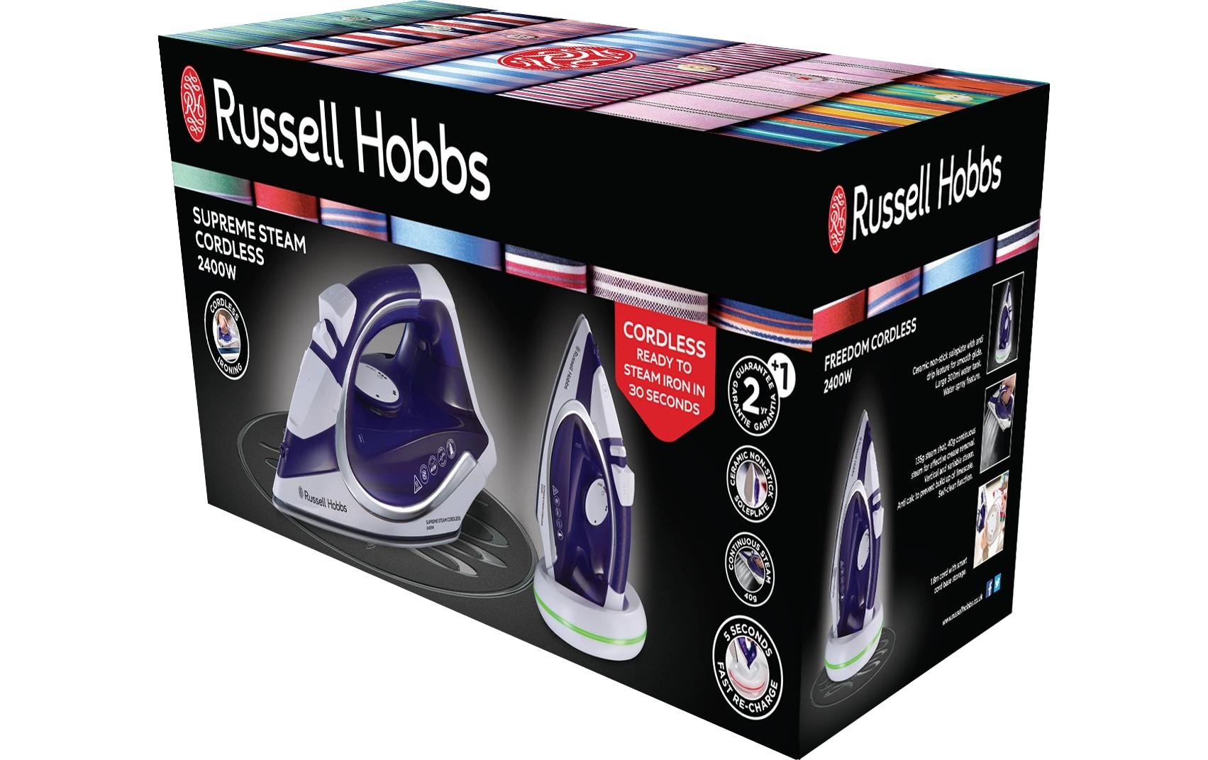 RUSSELL HOBBS Dampfbügeleisen »Supreme Steam Cordless«, 2400 W