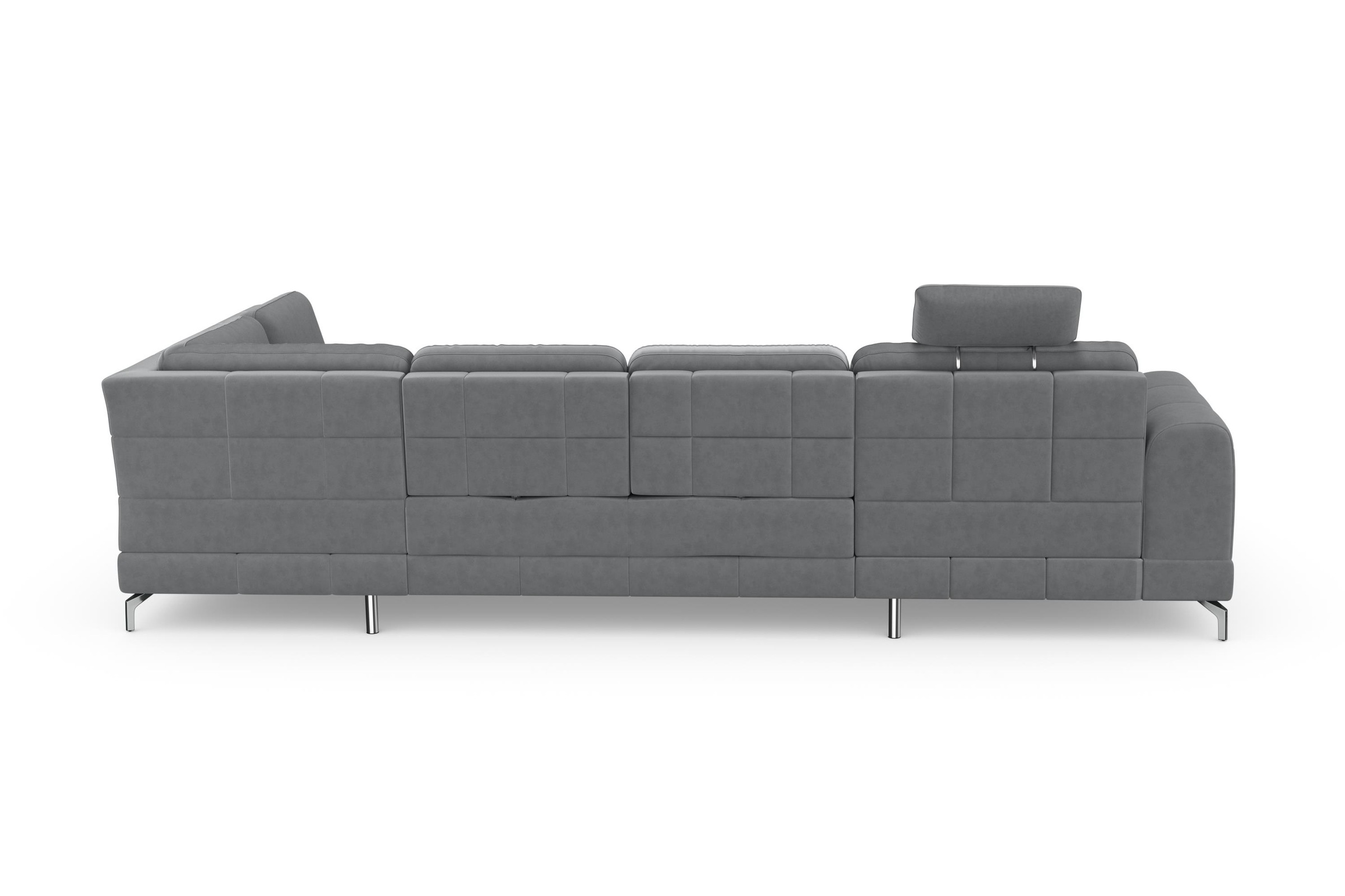 sit&more Wohnlandschaft »Bendigo U-Form«, inklusive Sitztiefenverstellung, Bodenfreiheit 12 cm, in 2 Fussfarben