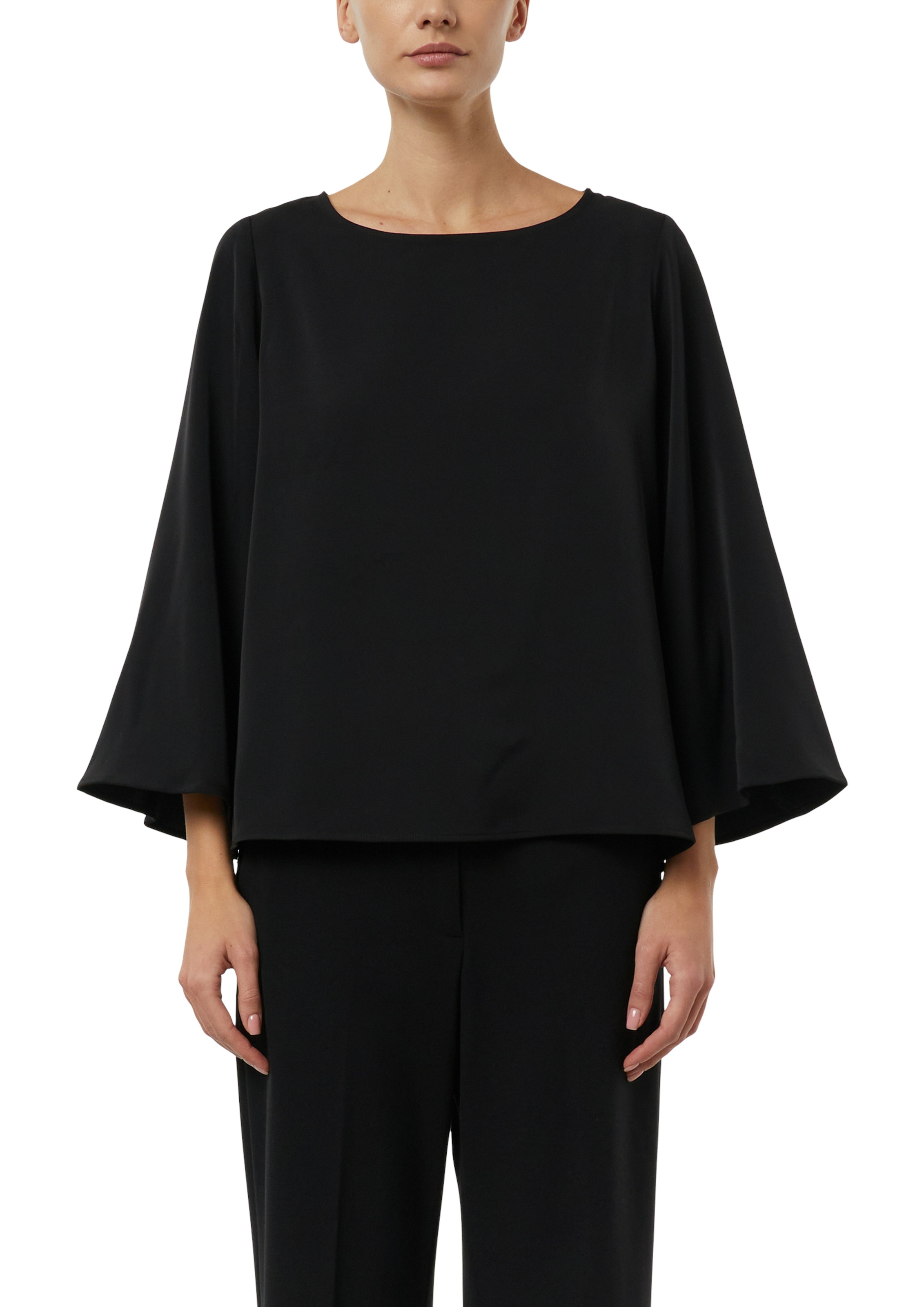 Comma Shirtbluse Sommerbluse 3/4-Arm mit weiten Ärmeln