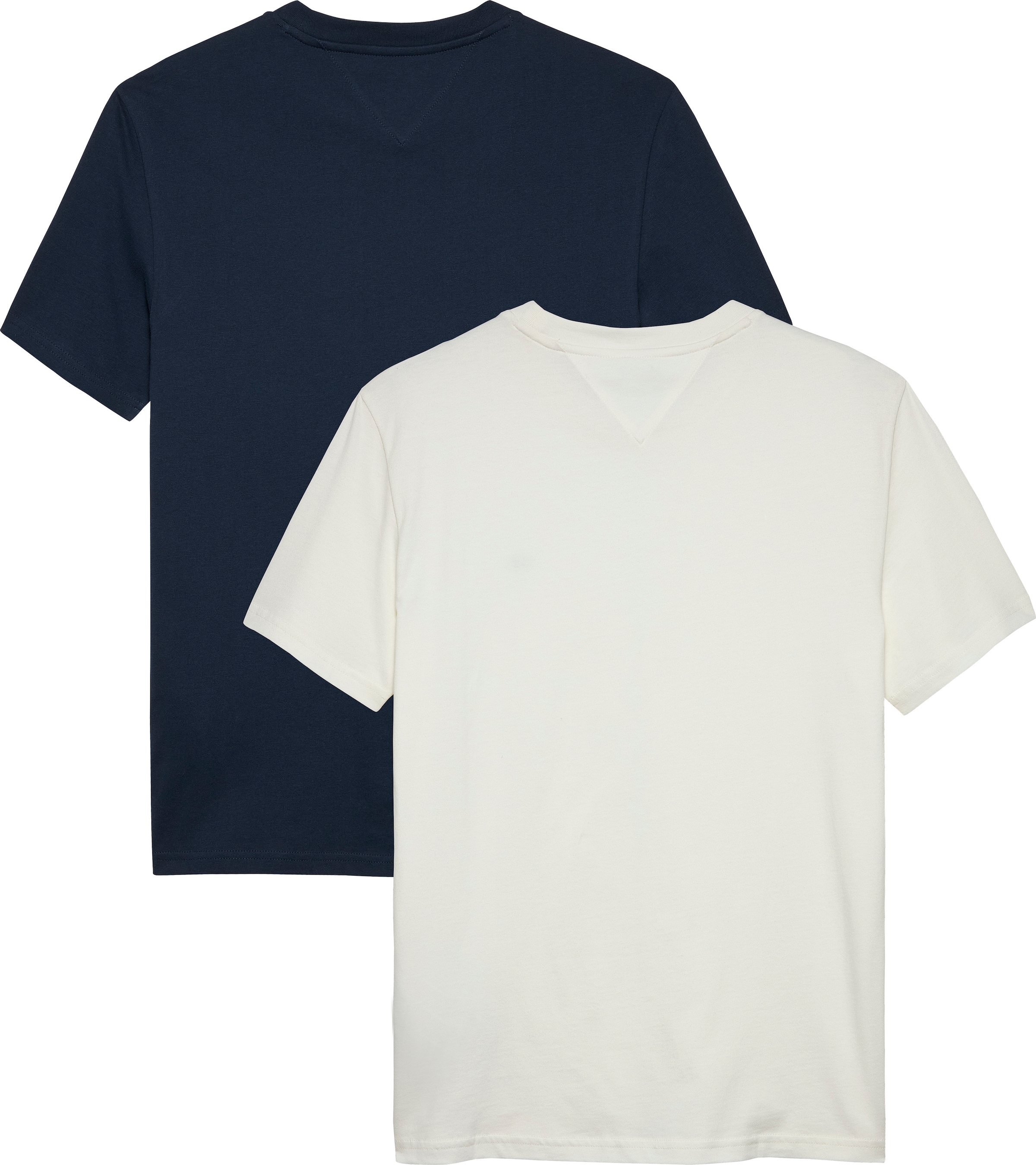Tommy Jeans Rundhalsshirt »TJM XSLIM 2PACK JERSEY TEE EXT«, (Packung, 2er-Pack), Logostickerei, 2Pack